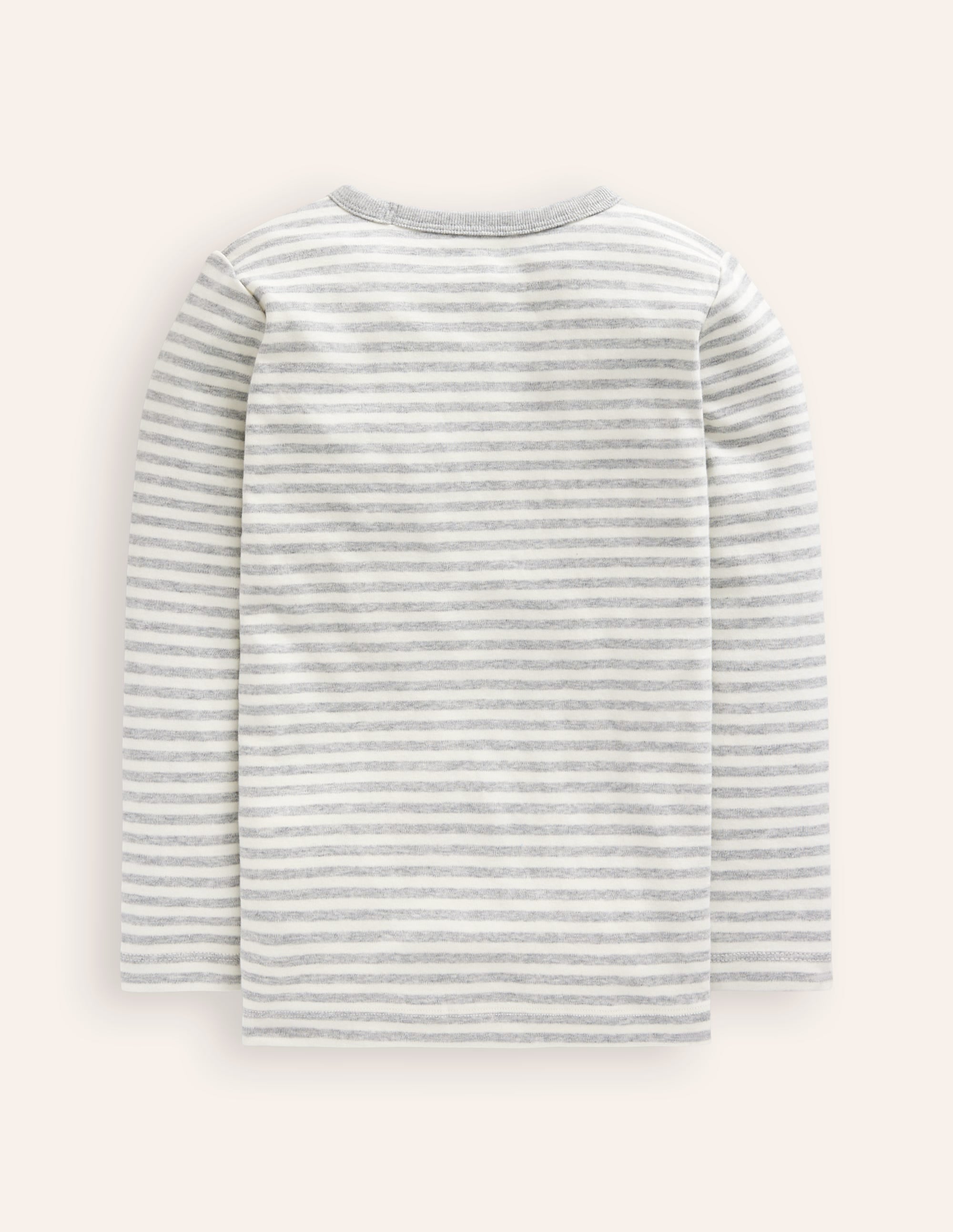 Cosy Striped Top-Grey/Ivory - Image 2