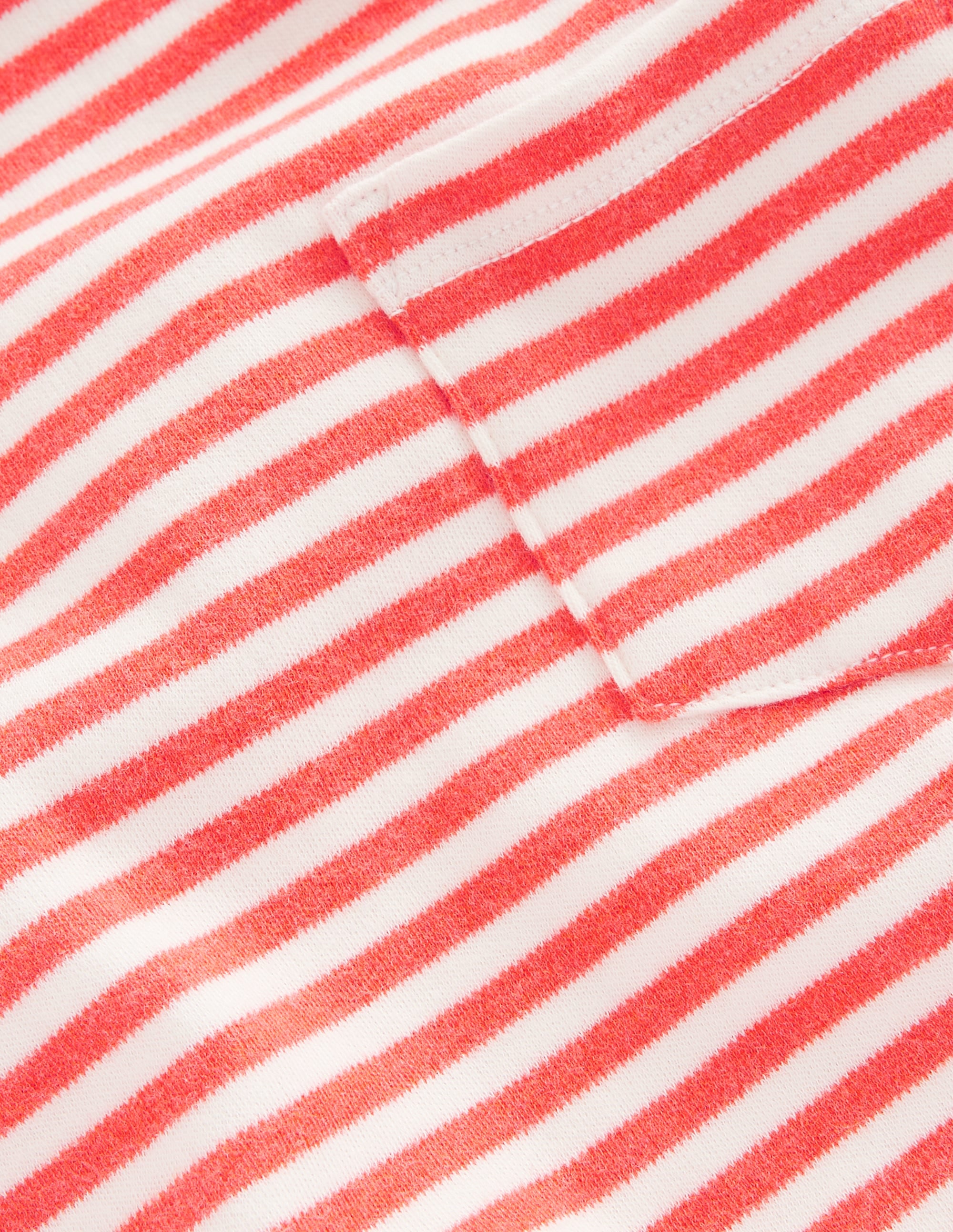 Cosy Striped Top-Ivory/Strawberry Tart Red - Image 3