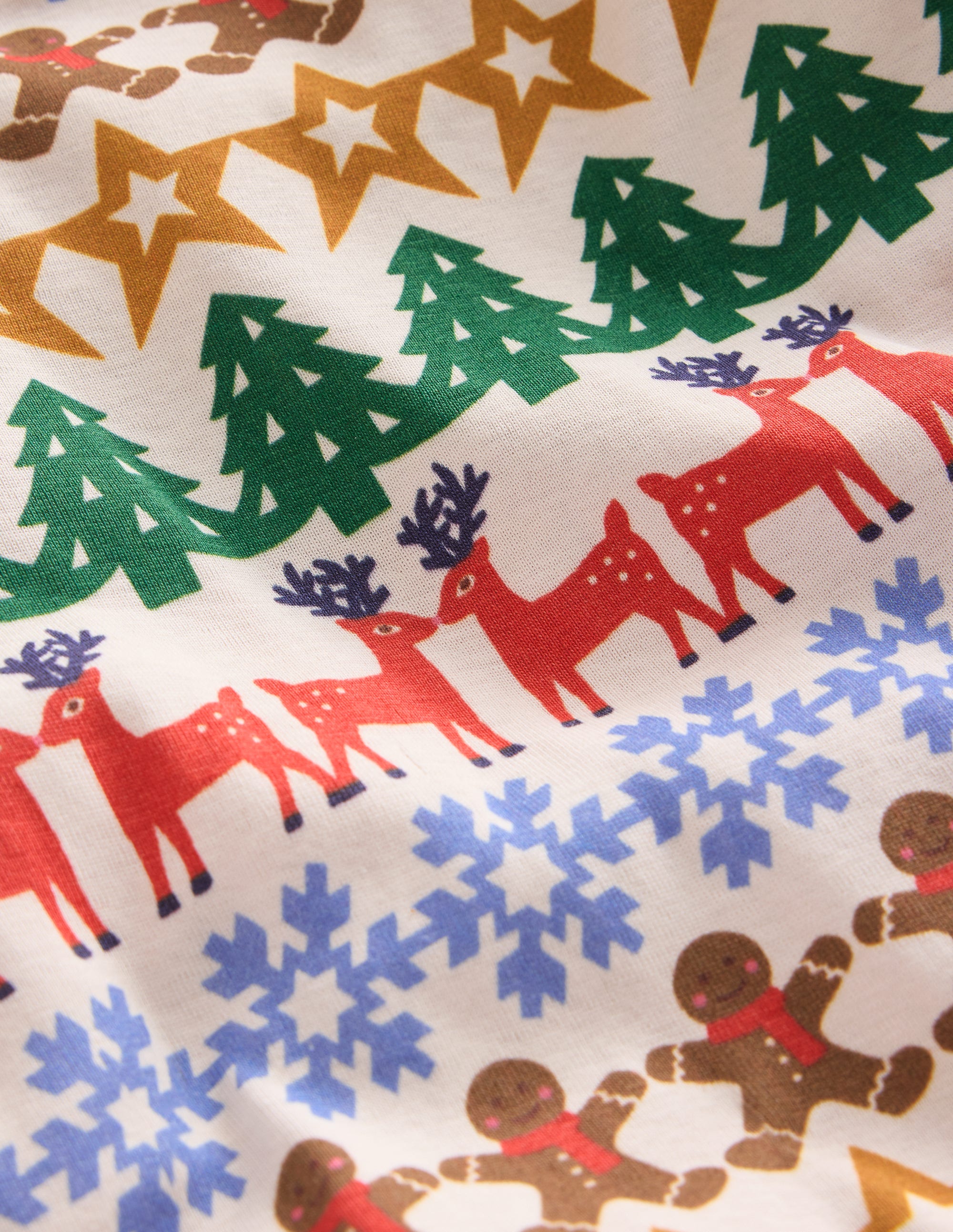 Snug Long John Pajamas-Gingerbread Fair Isle - Image 3