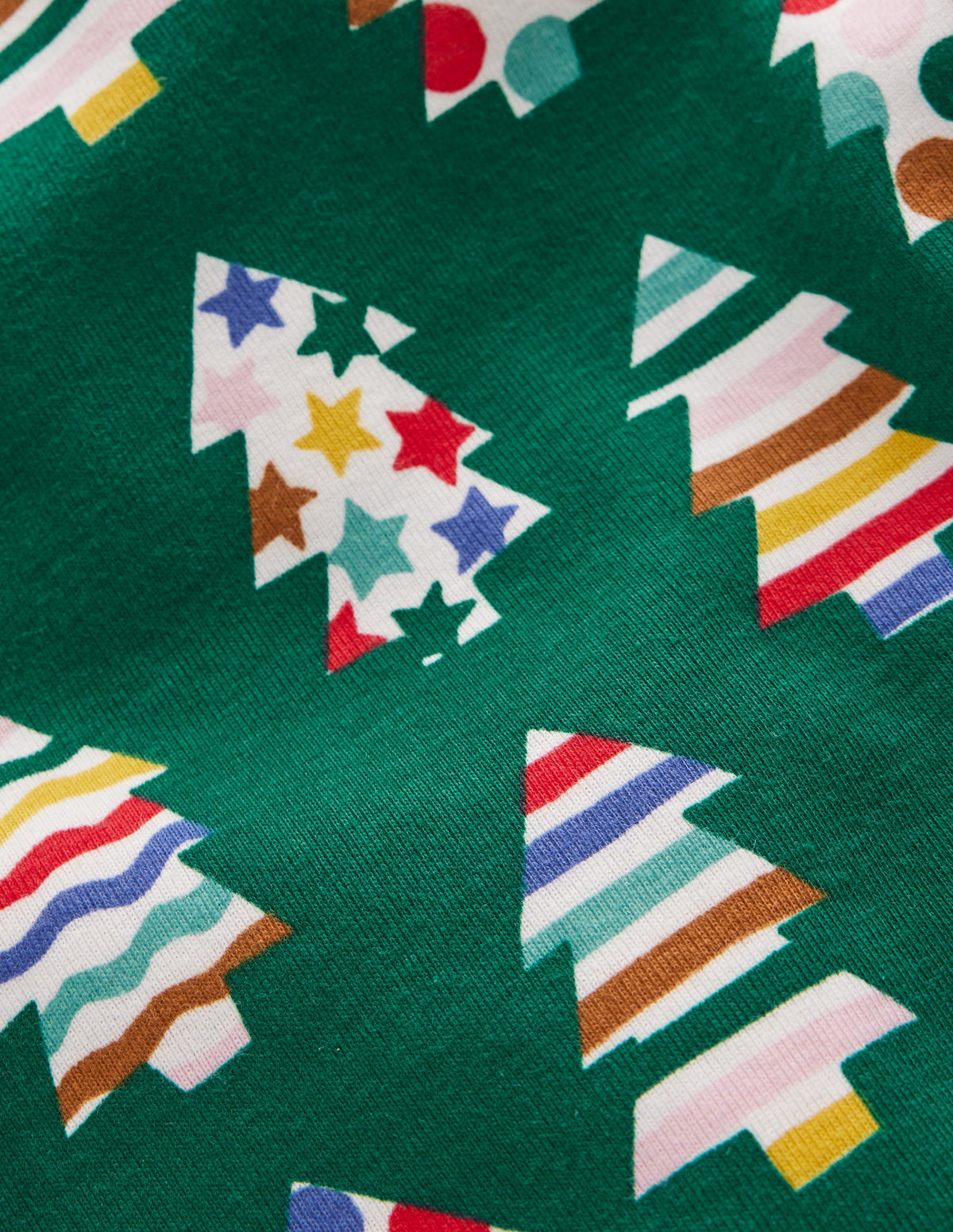 Snug Glow-In-The-Dark Pajamas-Christmas Trees - Image 3
