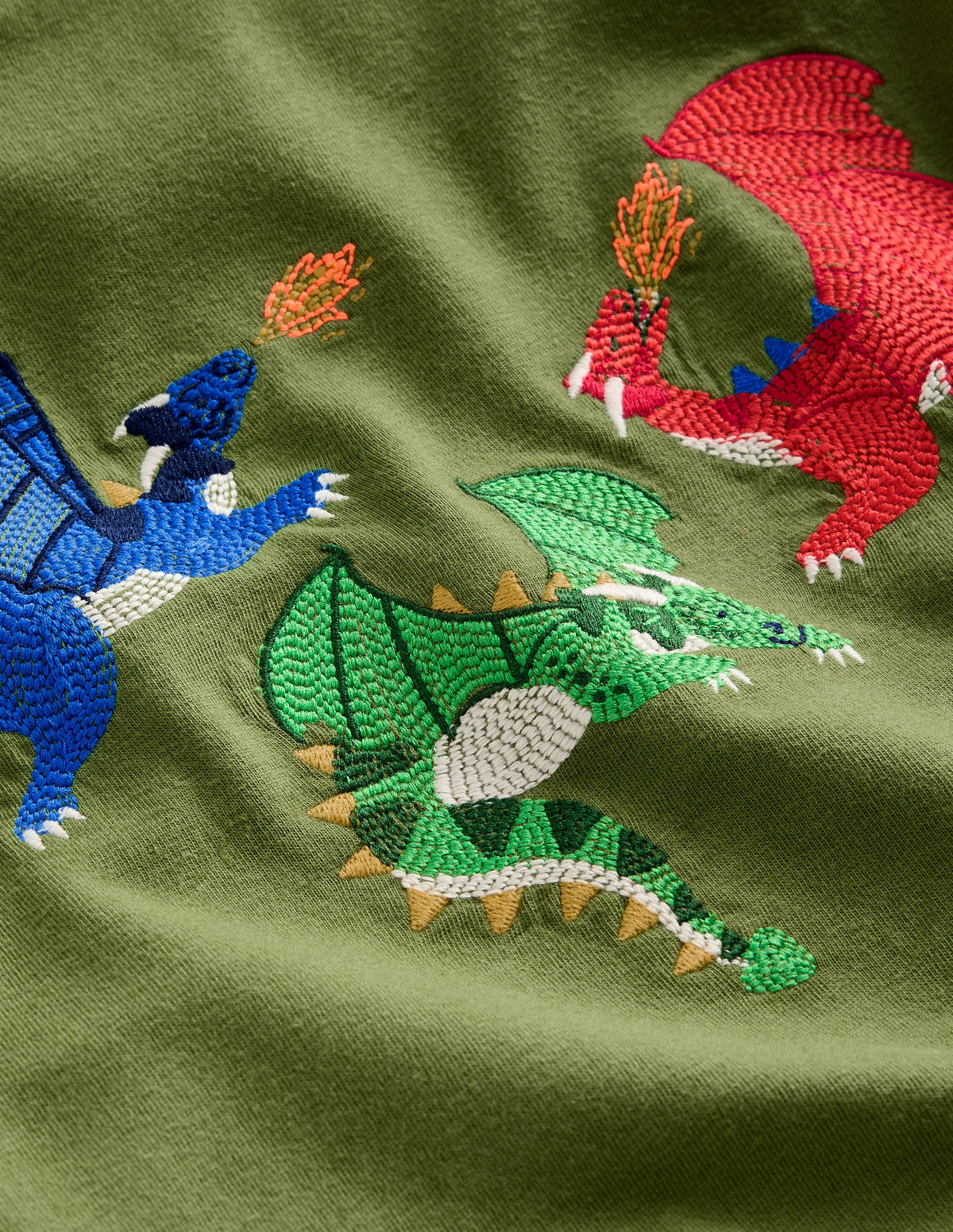 Superstitch Logo T-Shirt-Safari Green Dragon - Image 3