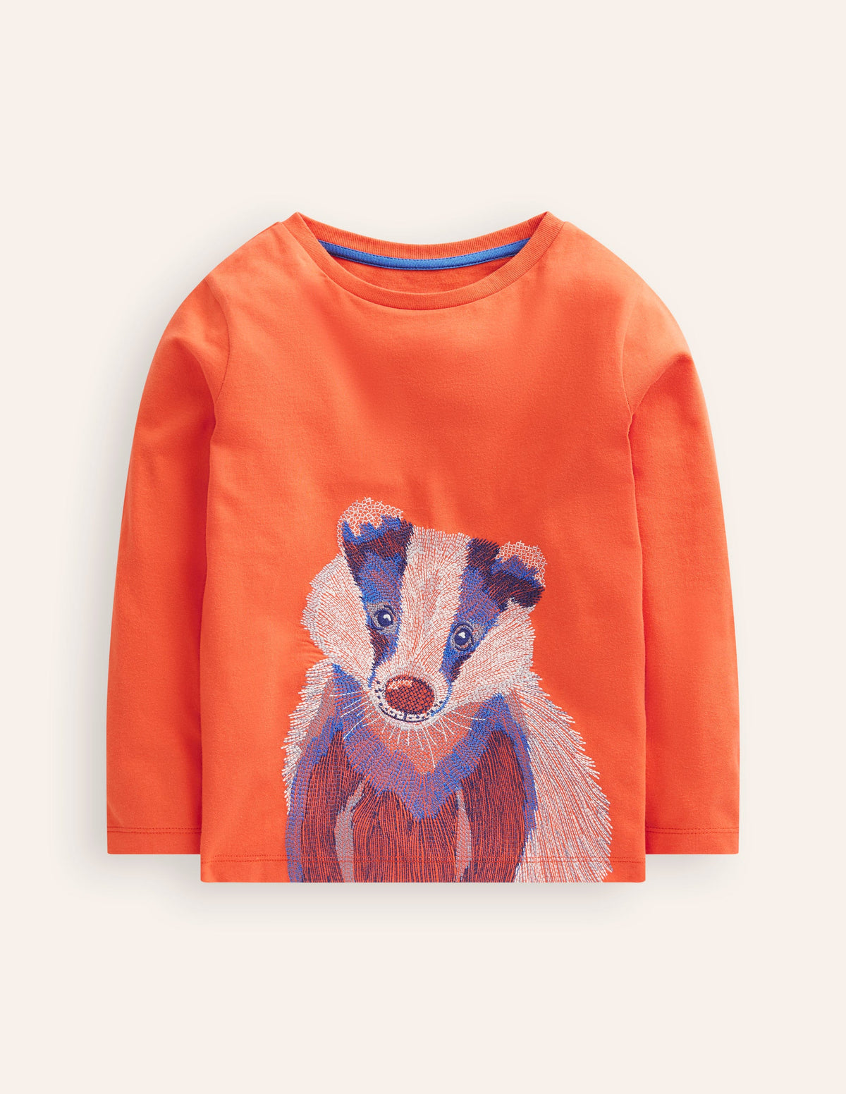 Superstitch T-shirt-Terracotta Orange Badger - Image 4