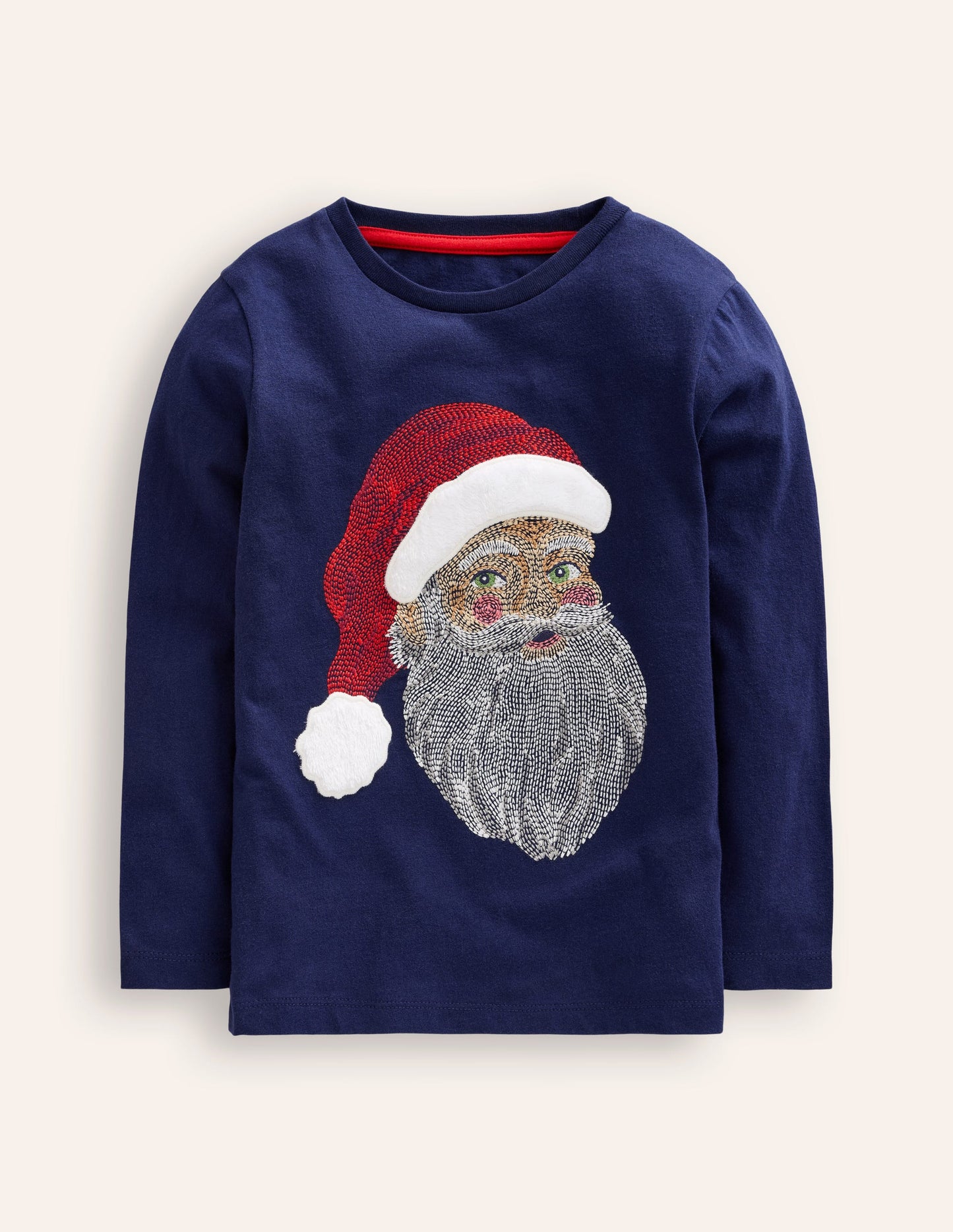 Superstitch T-shirt-College Navy Santa