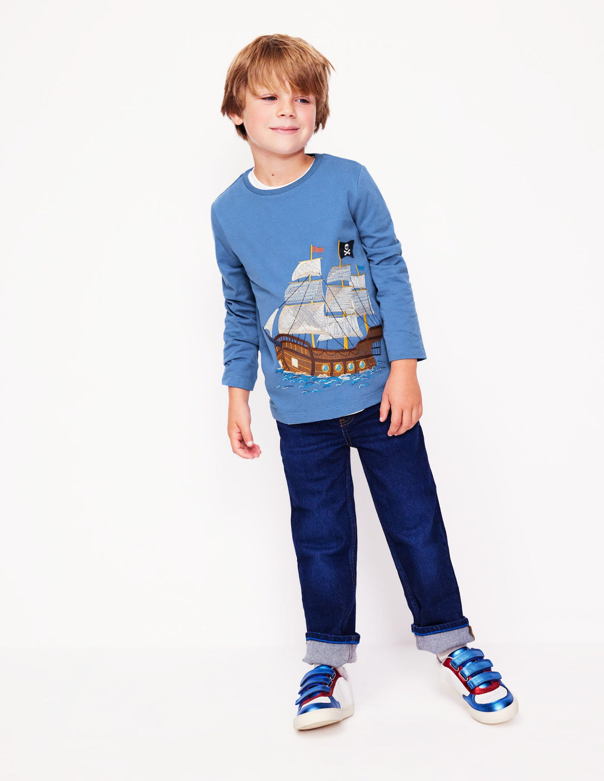 Superstitch T-shirt-Bluejay Pirate ship - Image 1