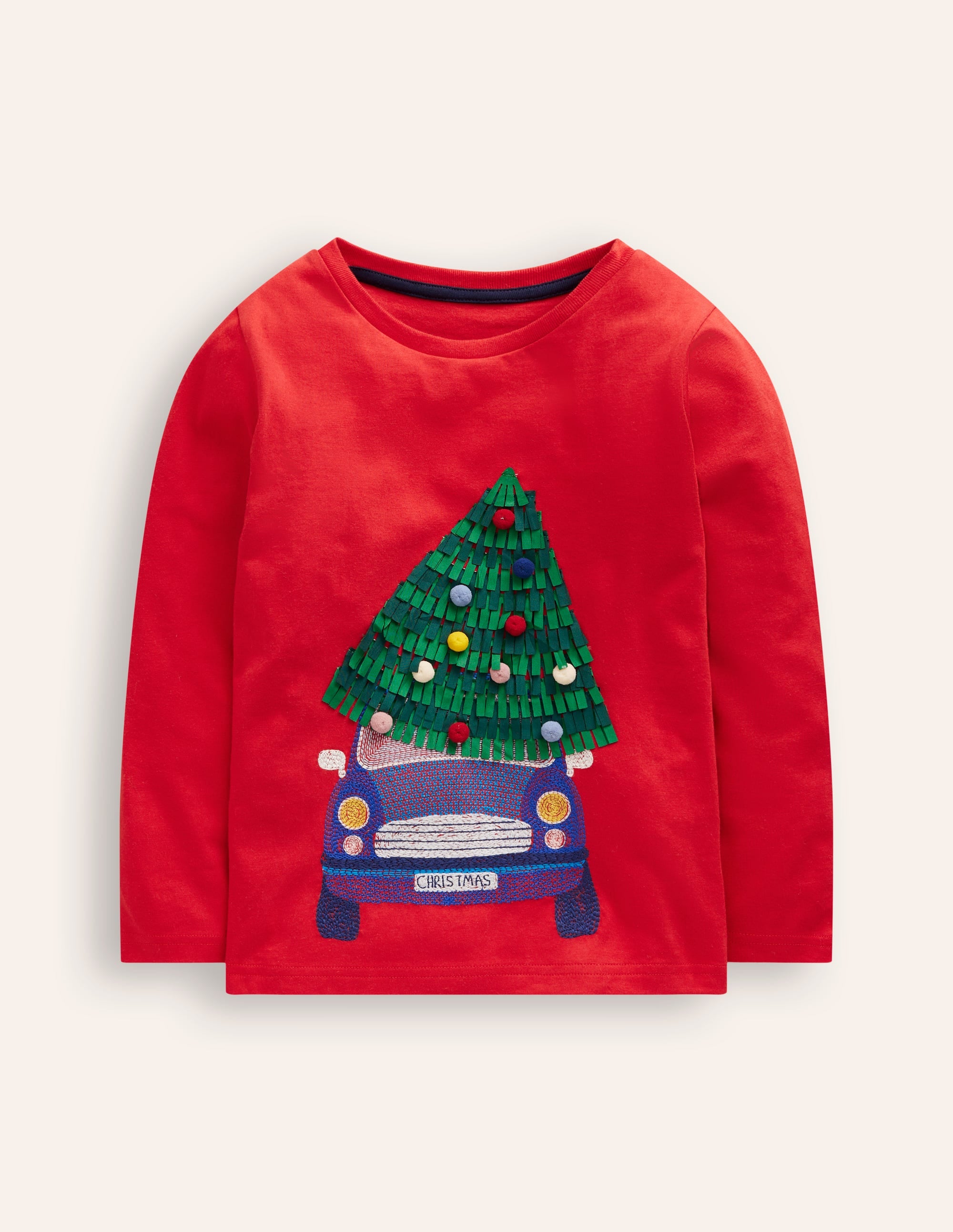 Superstitch T-shirt-Poppy Red Christmas Car - Image 1