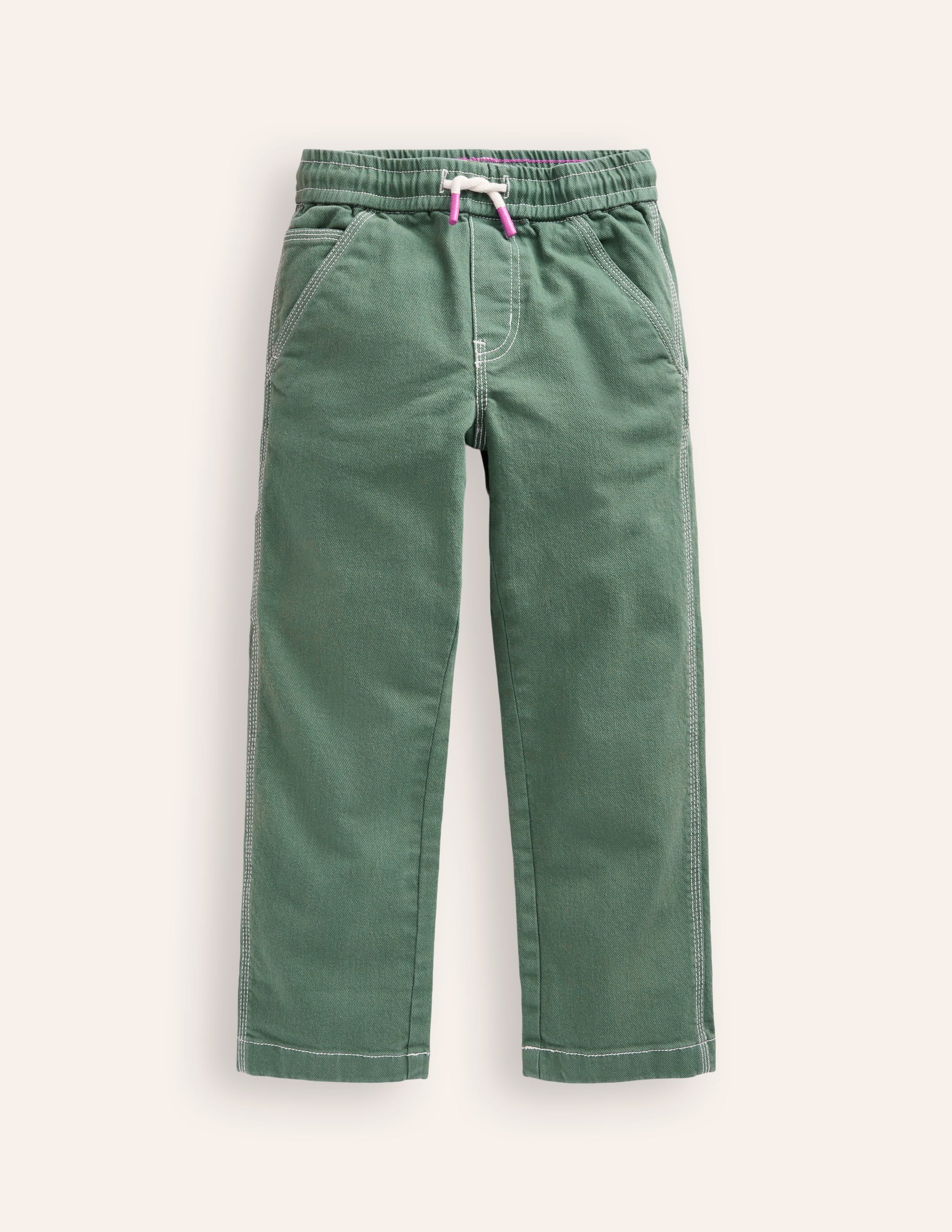 Pull-on Pocket Pants-Spruce Green - Image 1