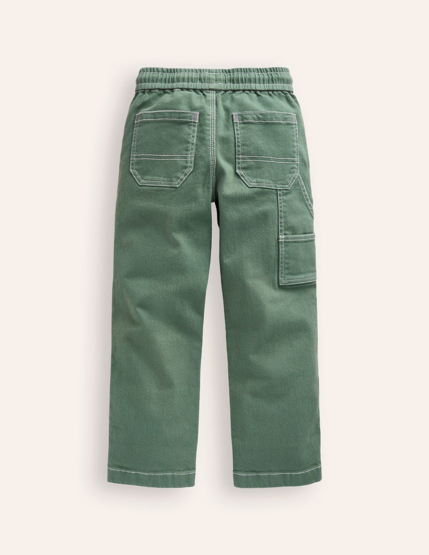 Pull-on Pocket Pants-Spruce Green