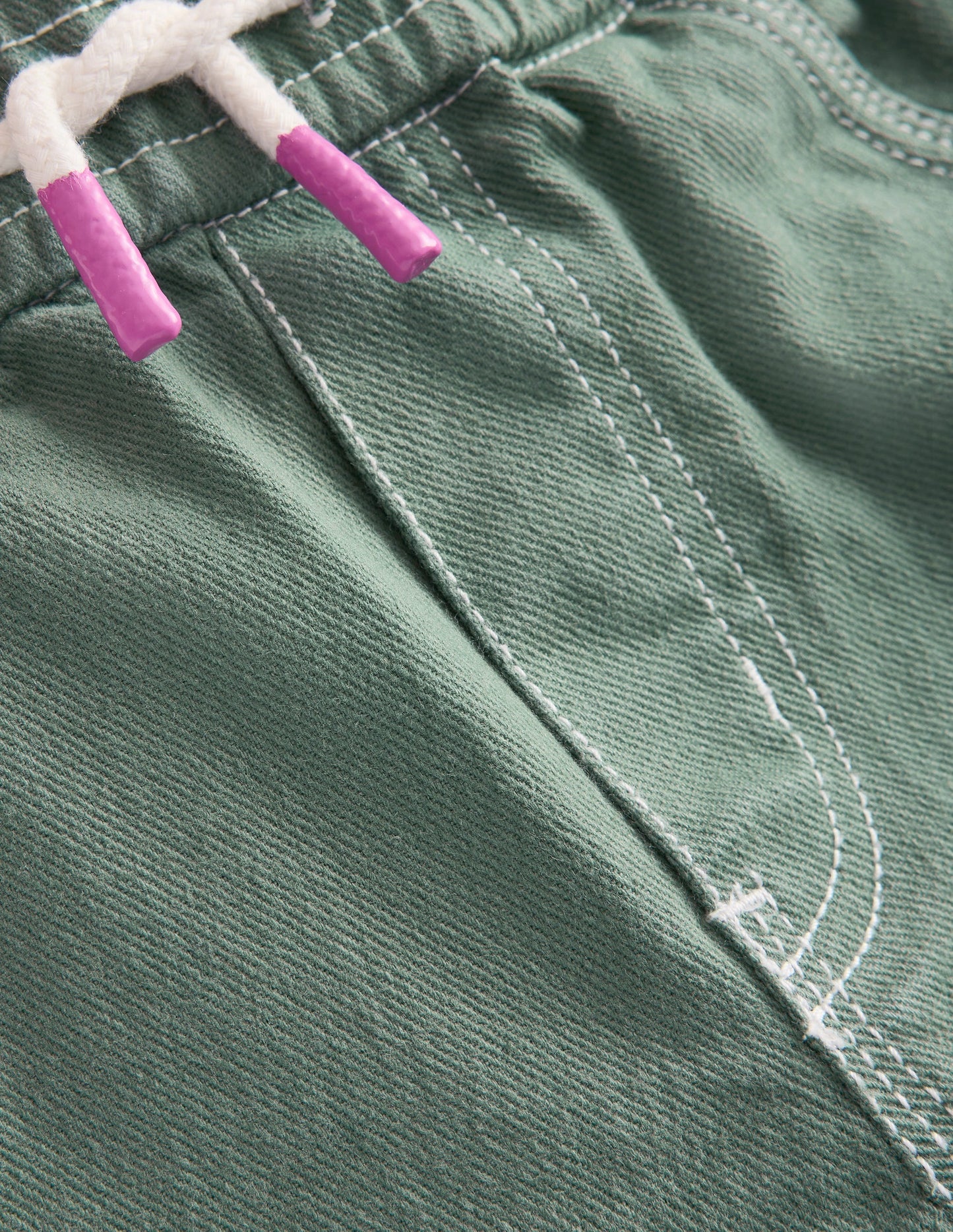 Pull-on Pocket Pants-Spruce Green