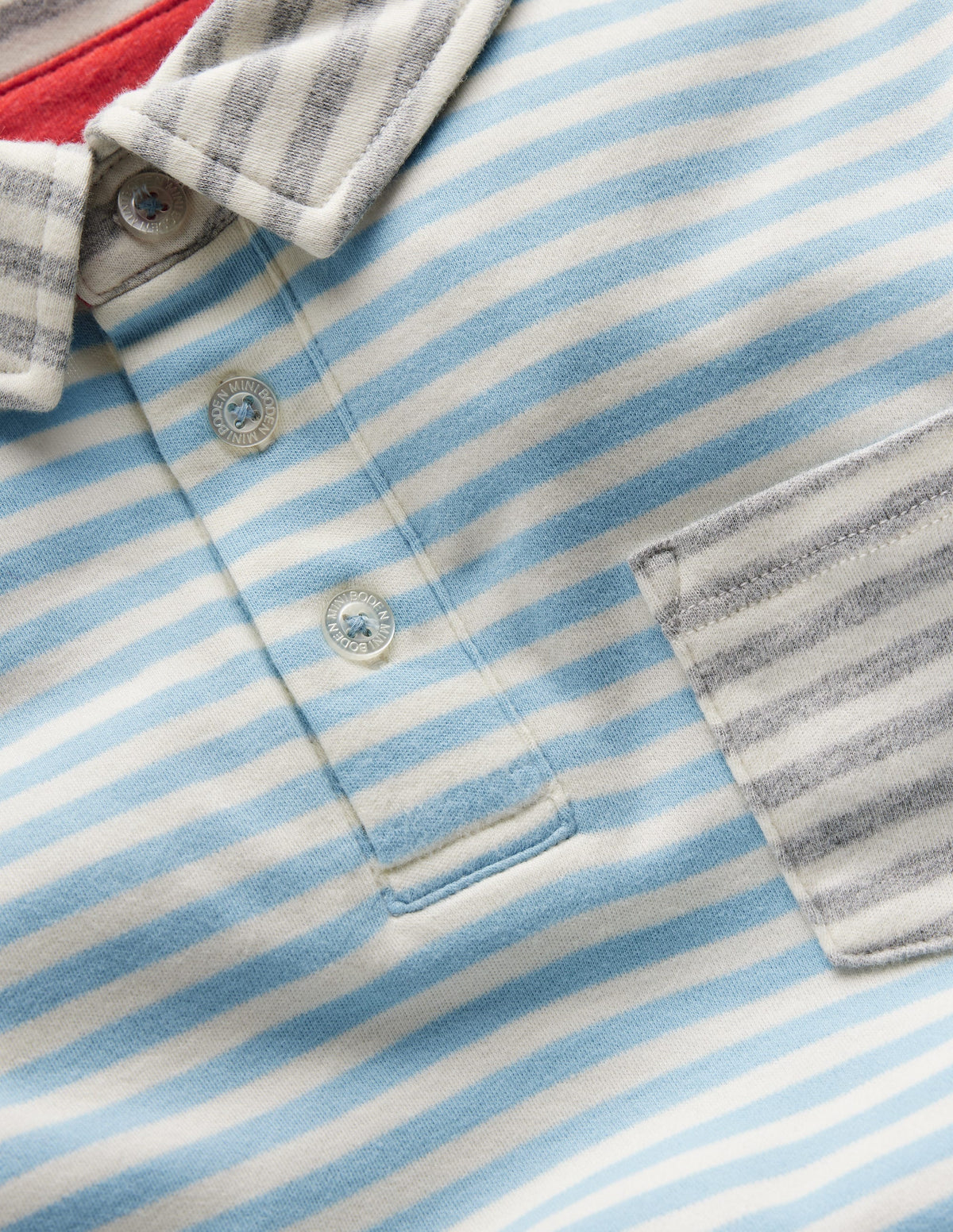 Supersoft Polo Shirt-College Navy Multi Hotchpotch - Image 3