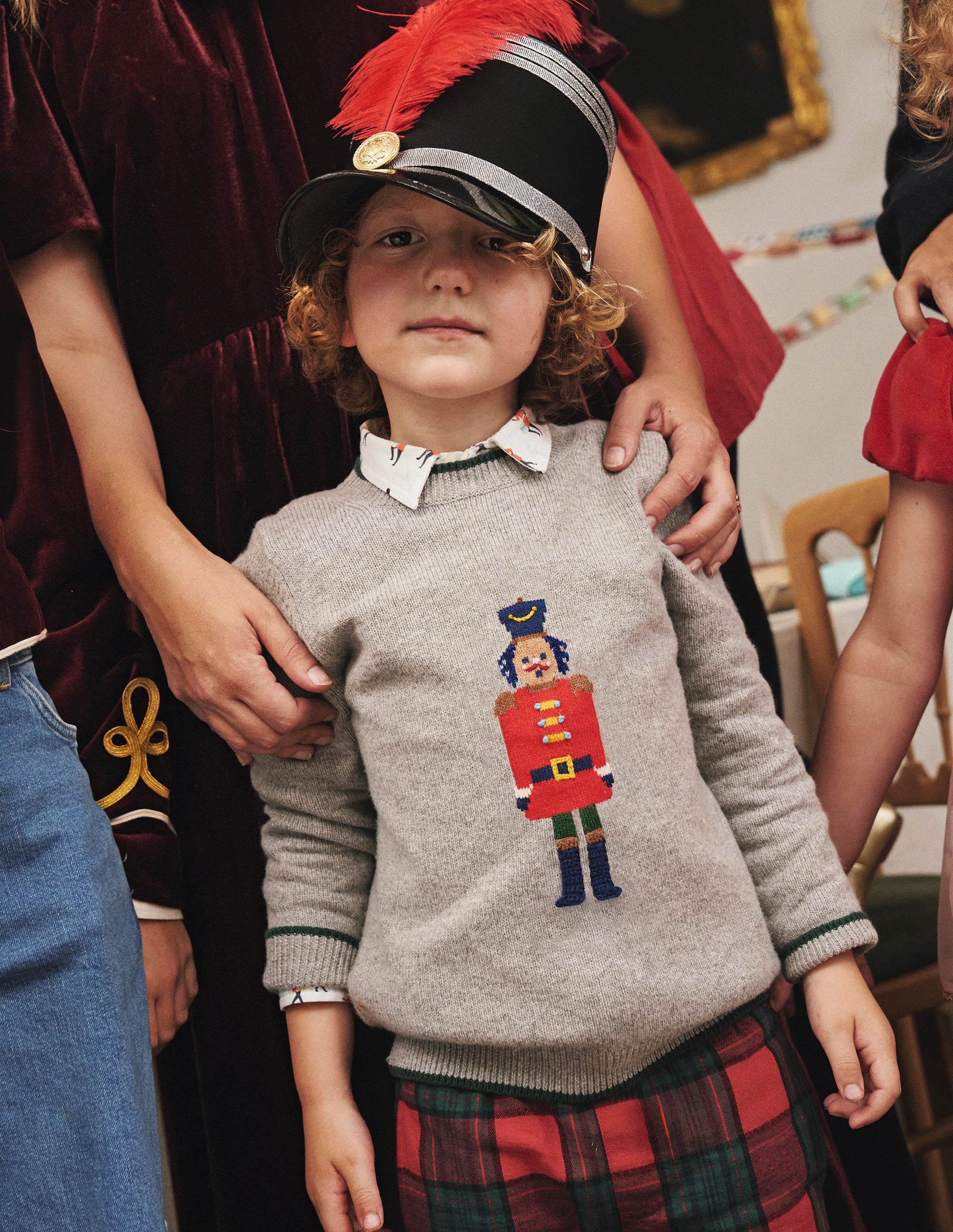 Fun Logo Jumper-Grey Marl Nutcracker - Image 4