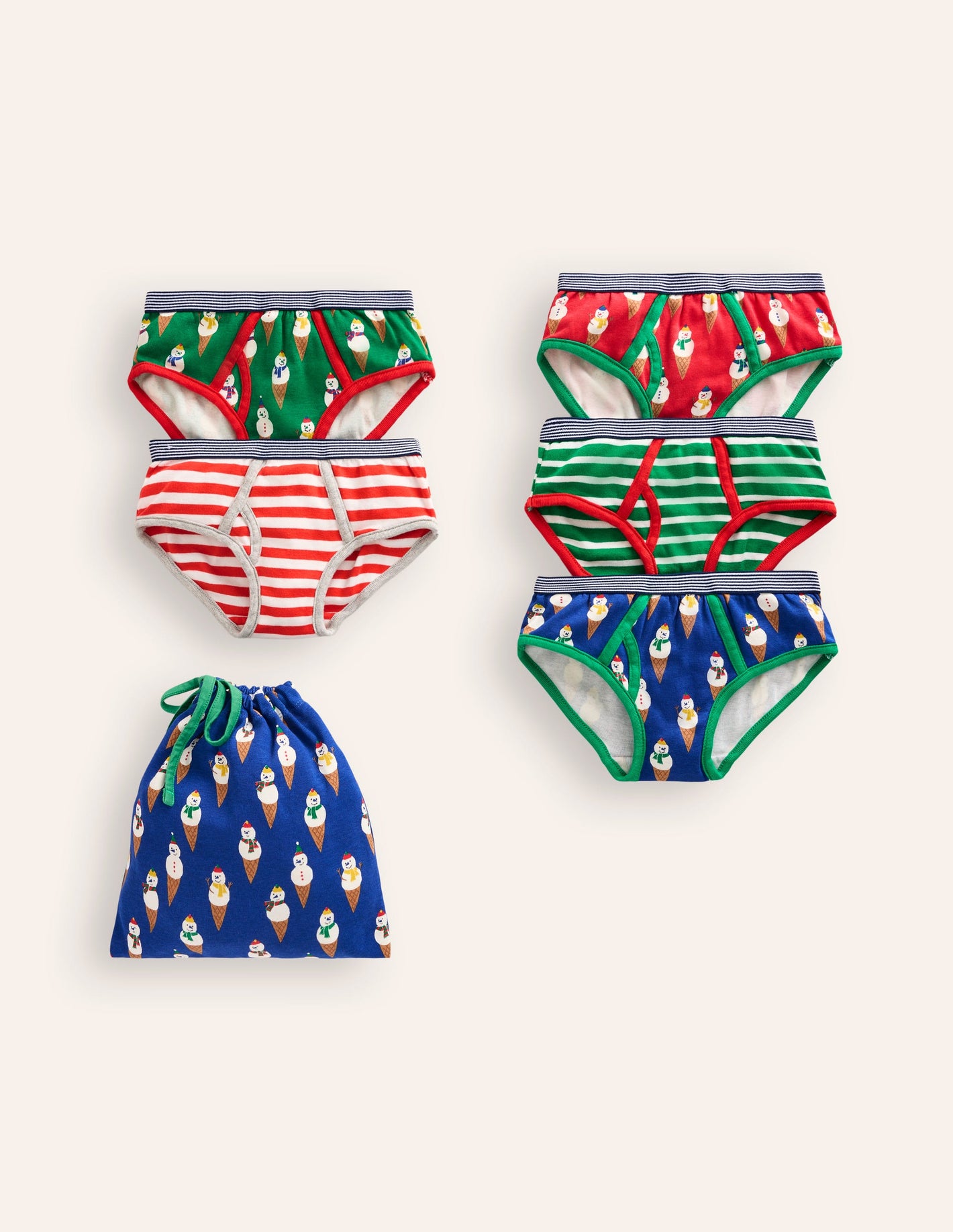 Underwear 5 Pack-Multi Christmas