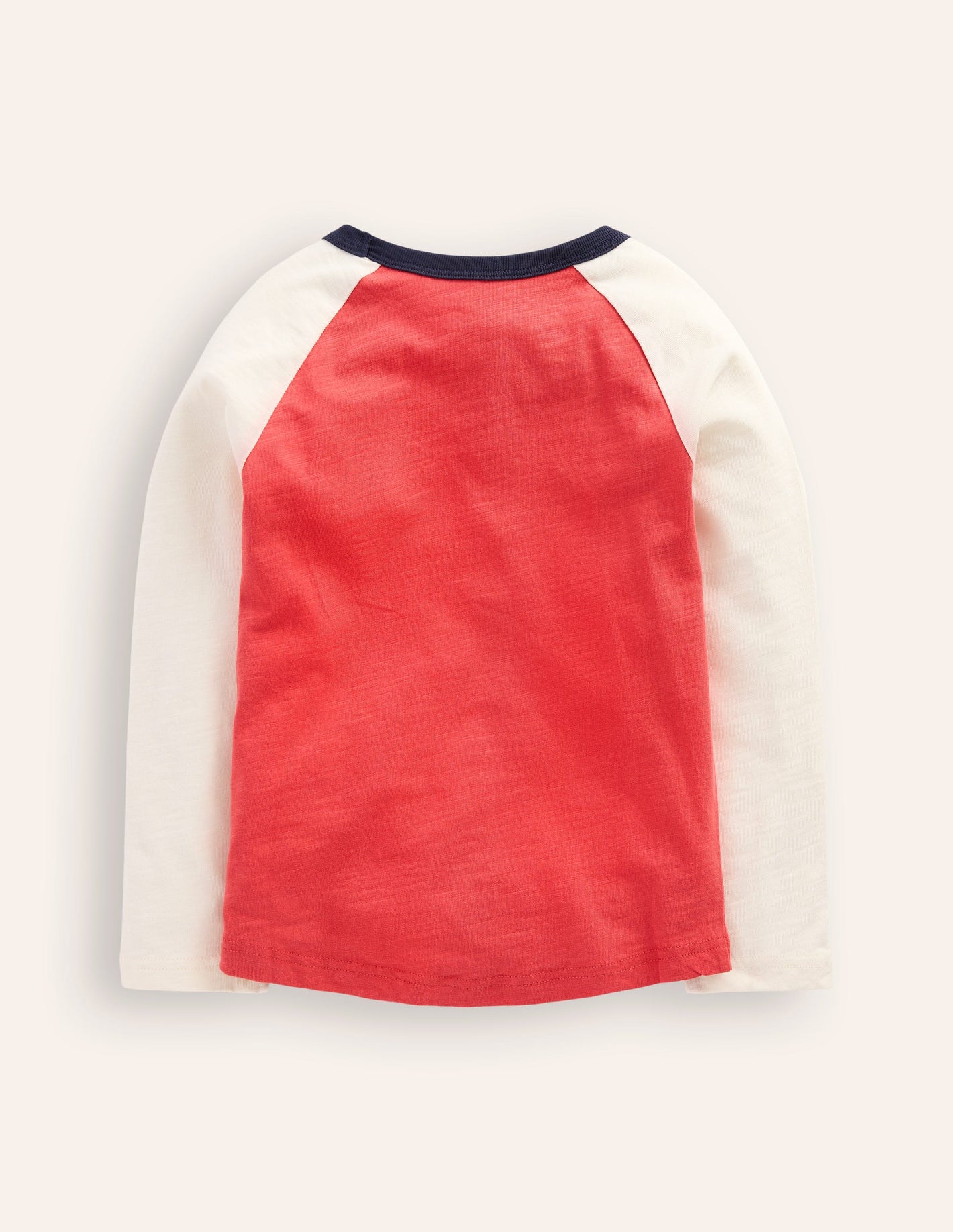 Printed Logo Raglan T-Shirt-Cherry Tomato Zepplin Airship