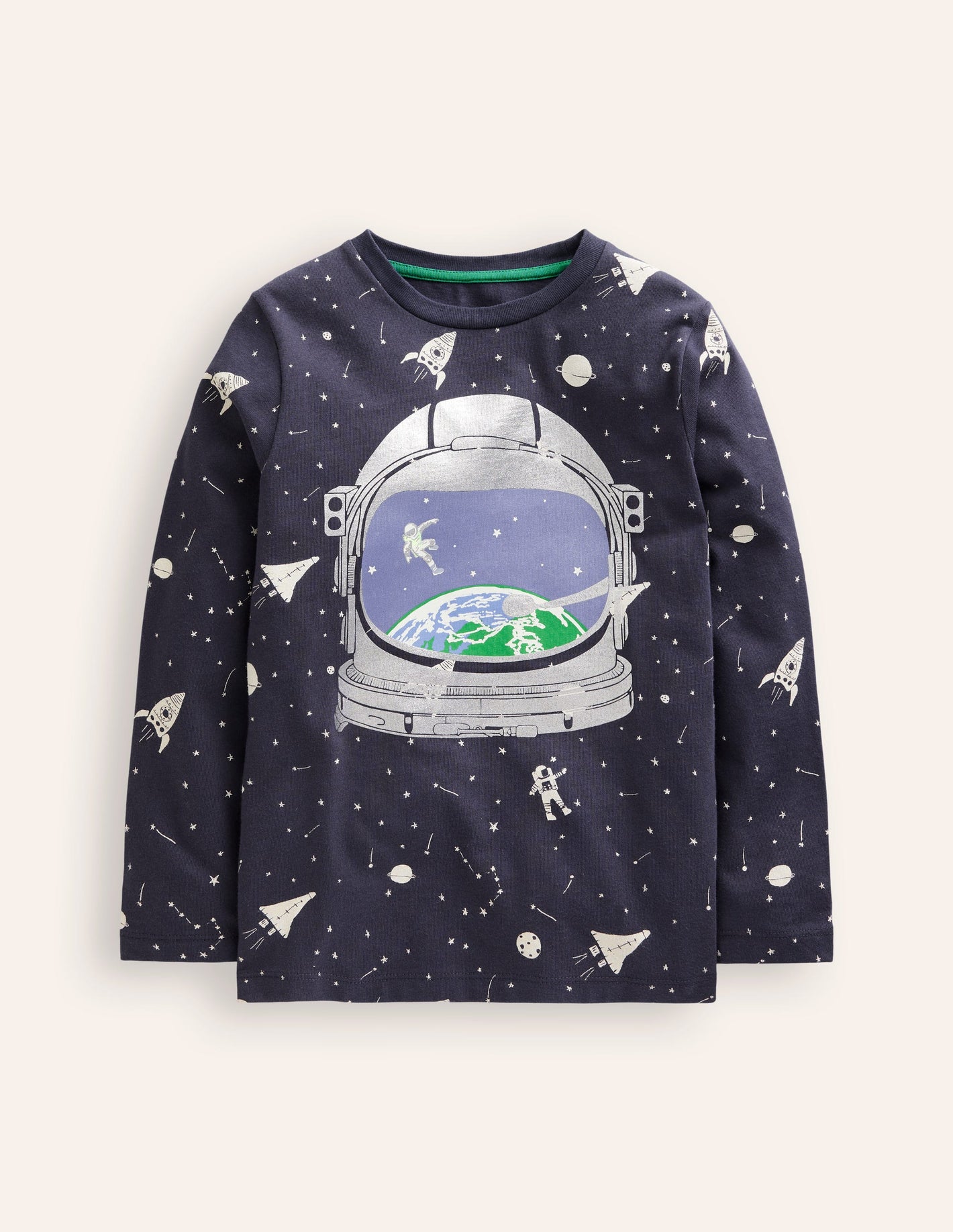 Glow-In-The-Dark T-Shirt-Smoke Astronaut