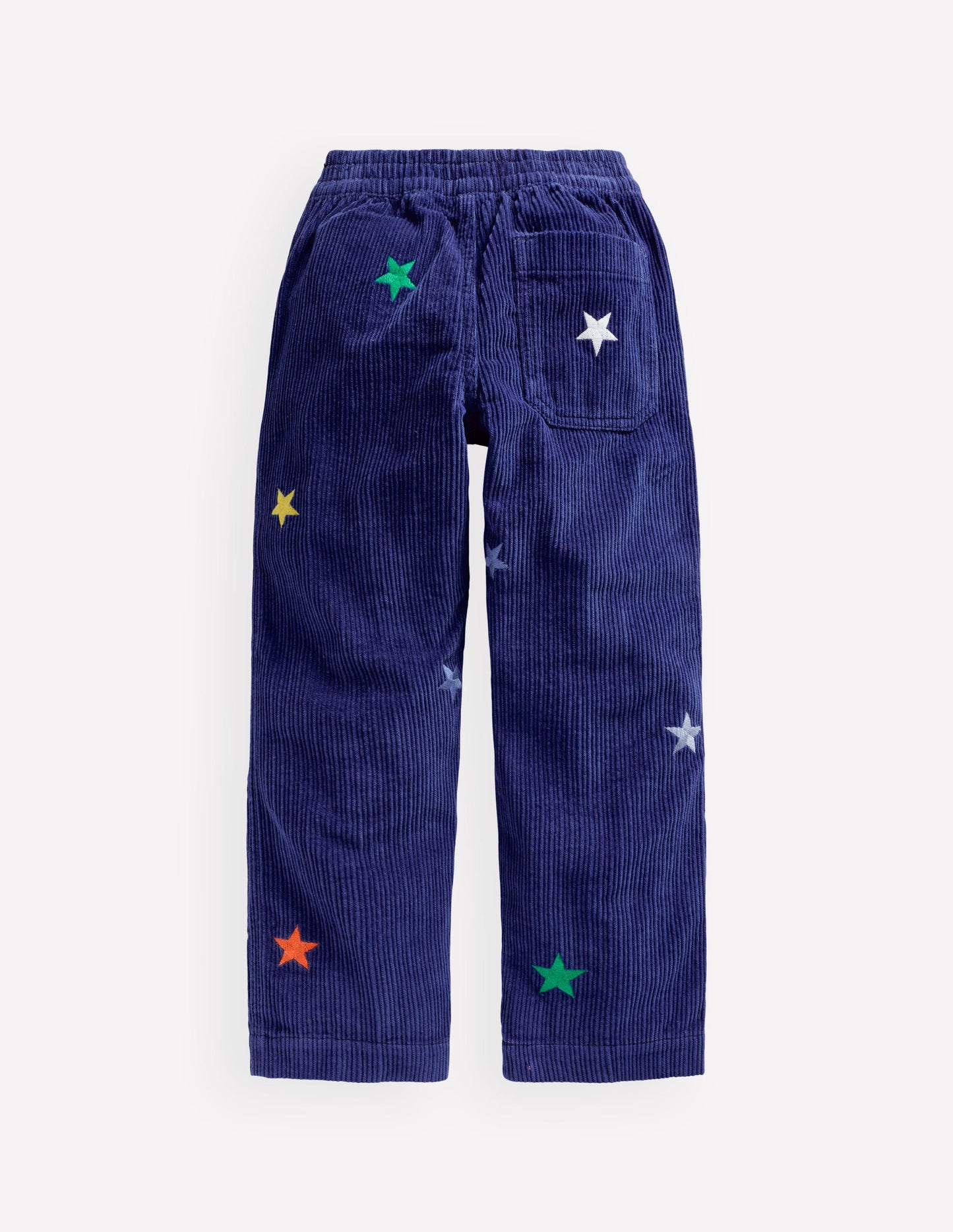 Pull-On Cord Trousers-Sapphire Blue Star