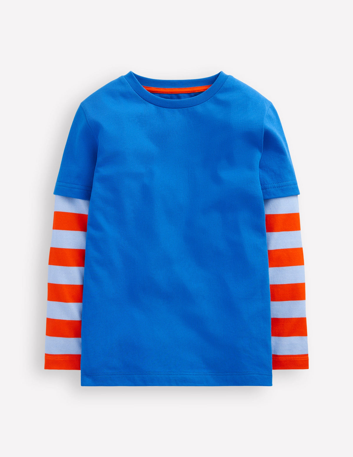 Mock Sleeve T-shirt-Kingfisher Blue - Image 1