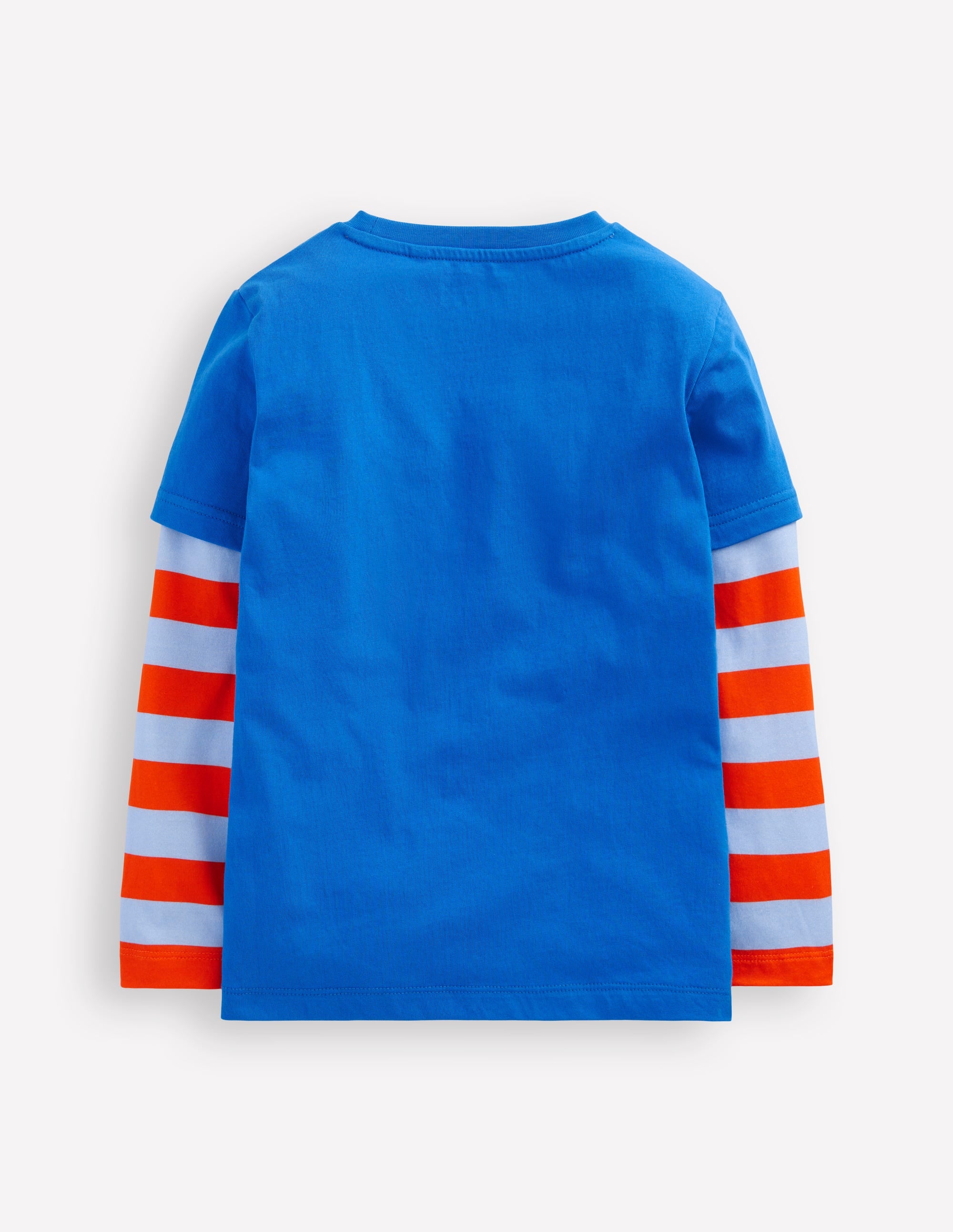 Mock Sleeve T-shirt-Kingfisher Blue - Image 2