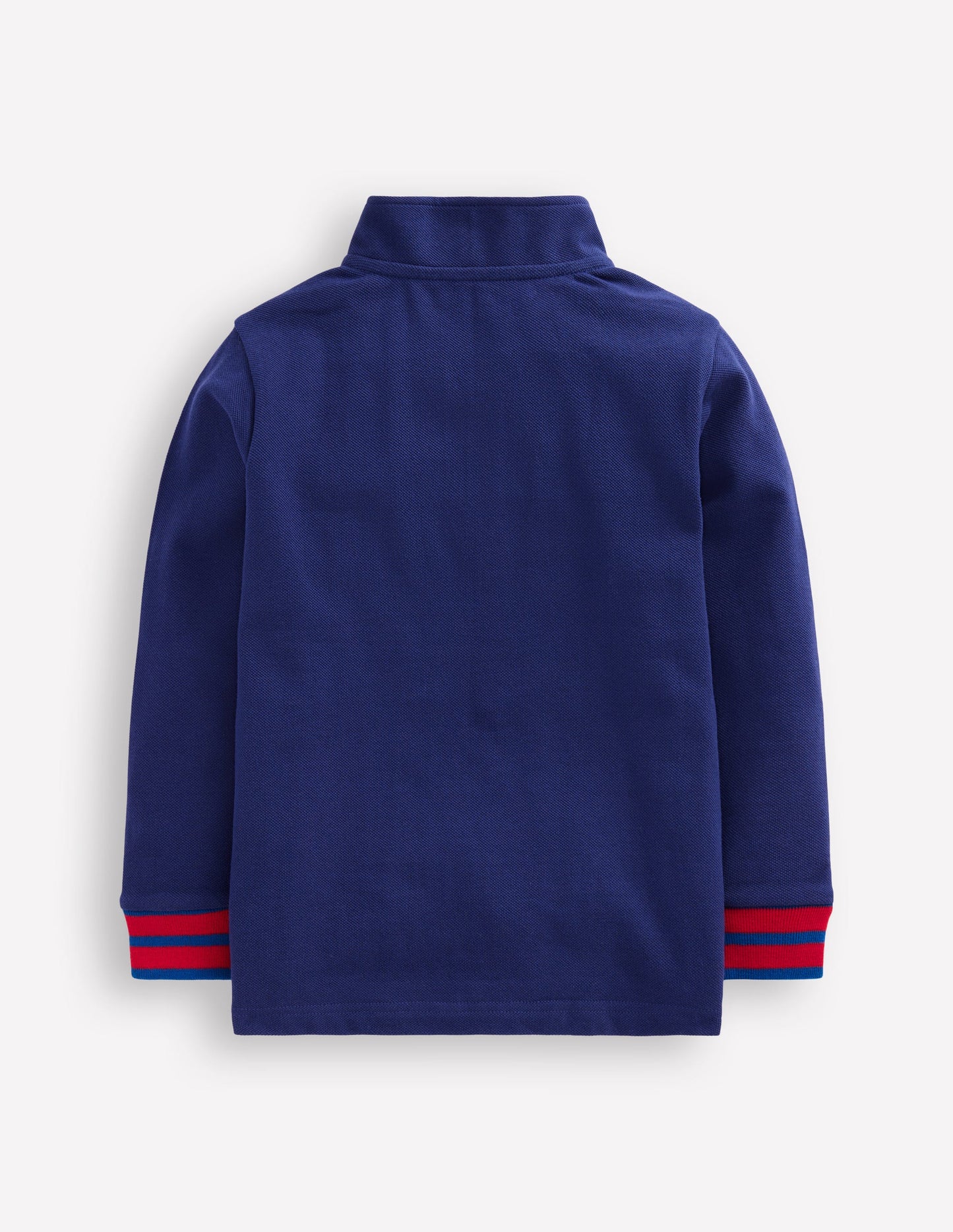 Pique Polo Half Zip-Starboard Blue