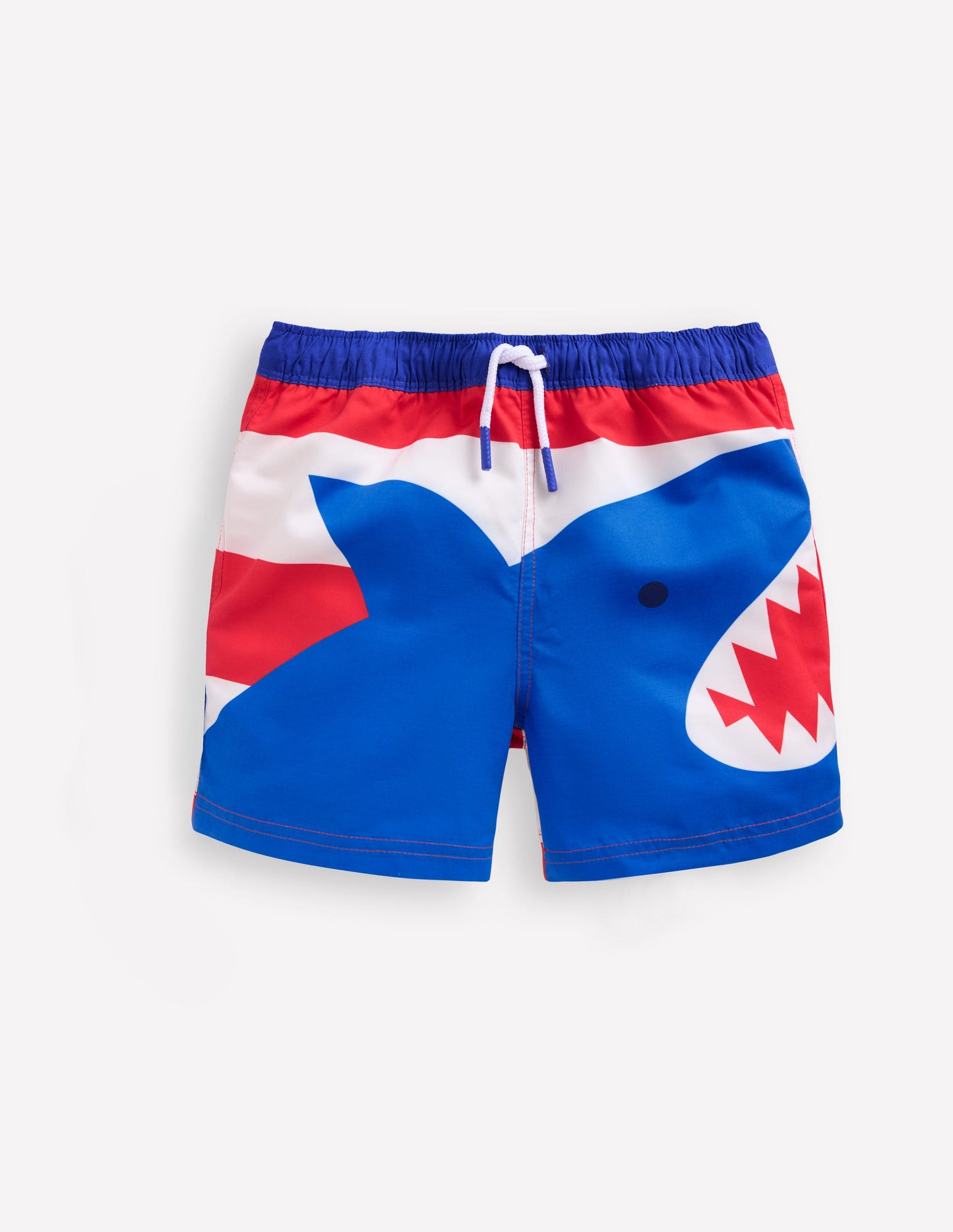 Swim Shorts-Poppy Red Shark