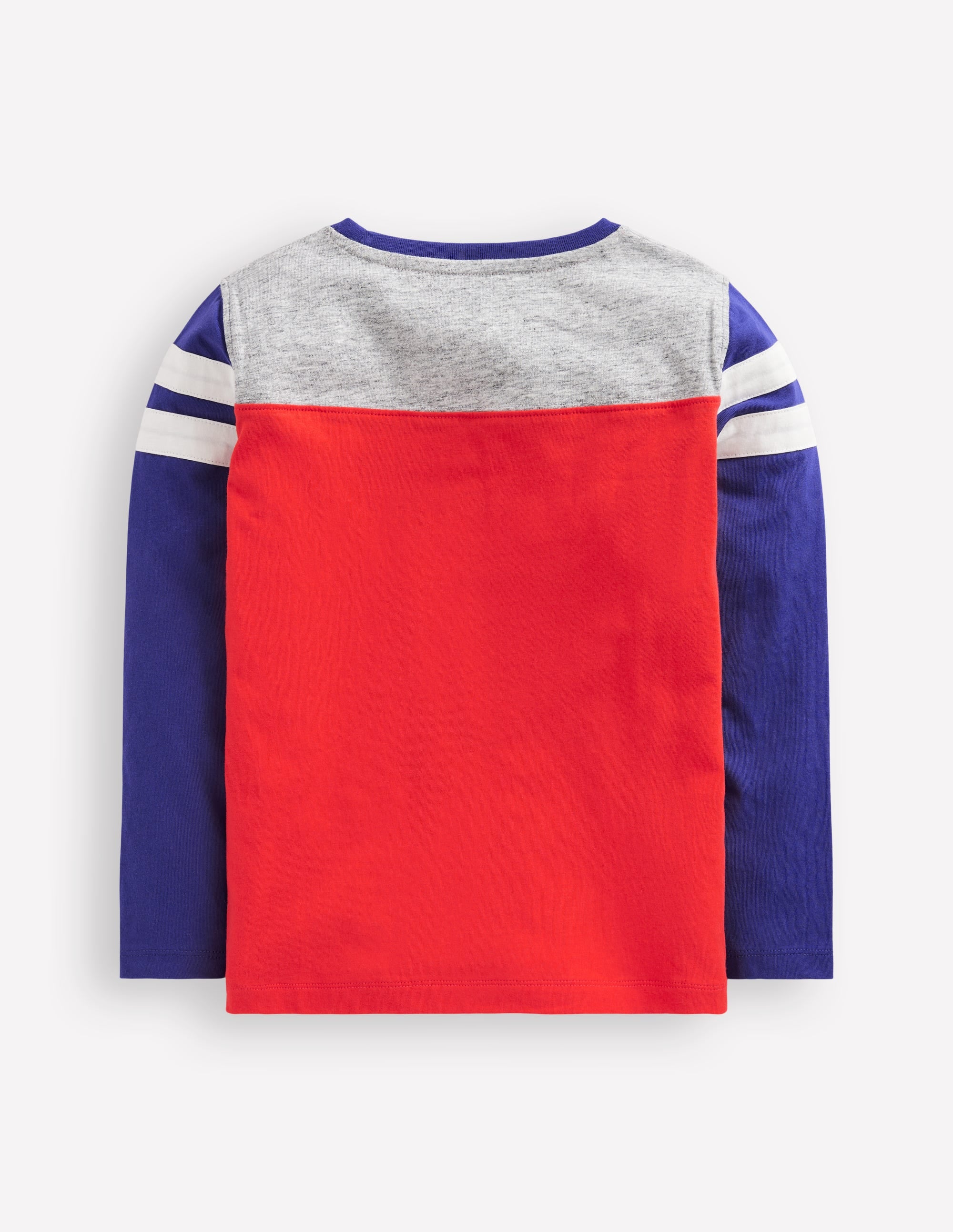 Colourblock T-shirt-Poppy Red Colourblock - Image 2