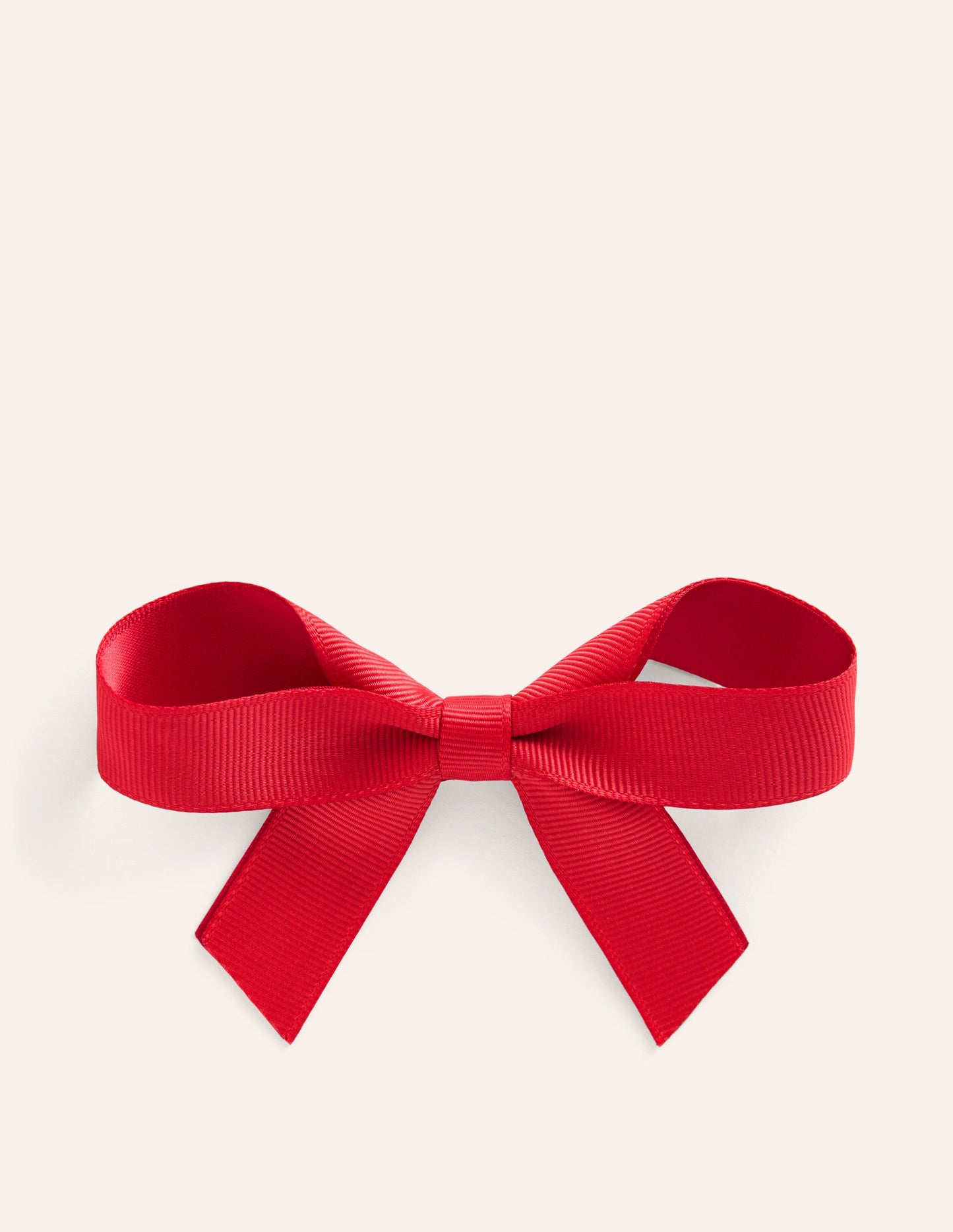 Grosgrain Hair Bow-Poppy Red