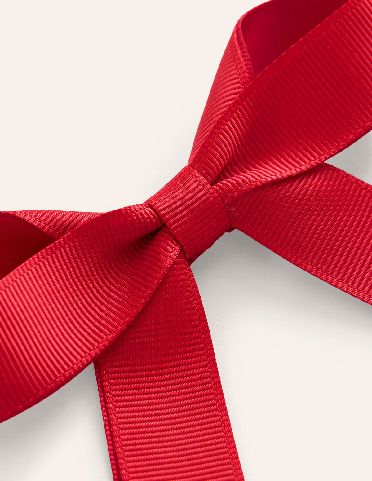 Grosgrain Hair Bow-Poppy Red - Image 2