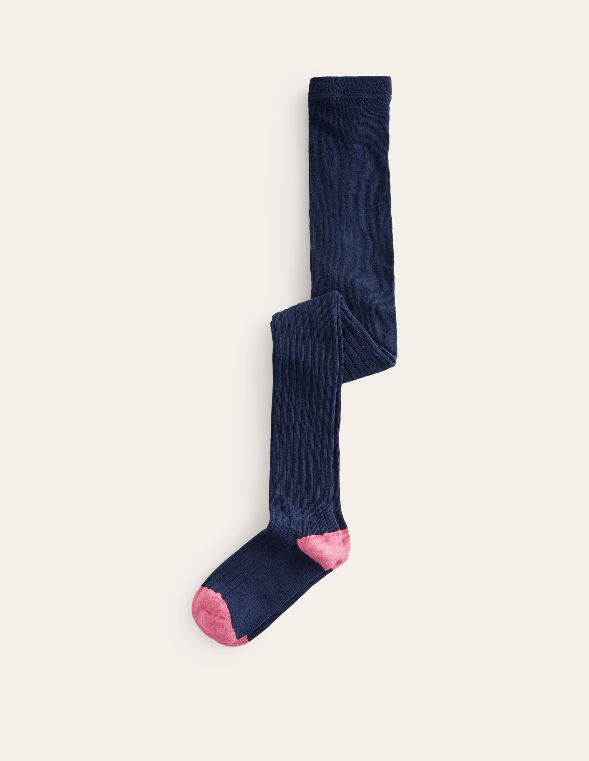 Ribbed Tights-French Navy - Image 1