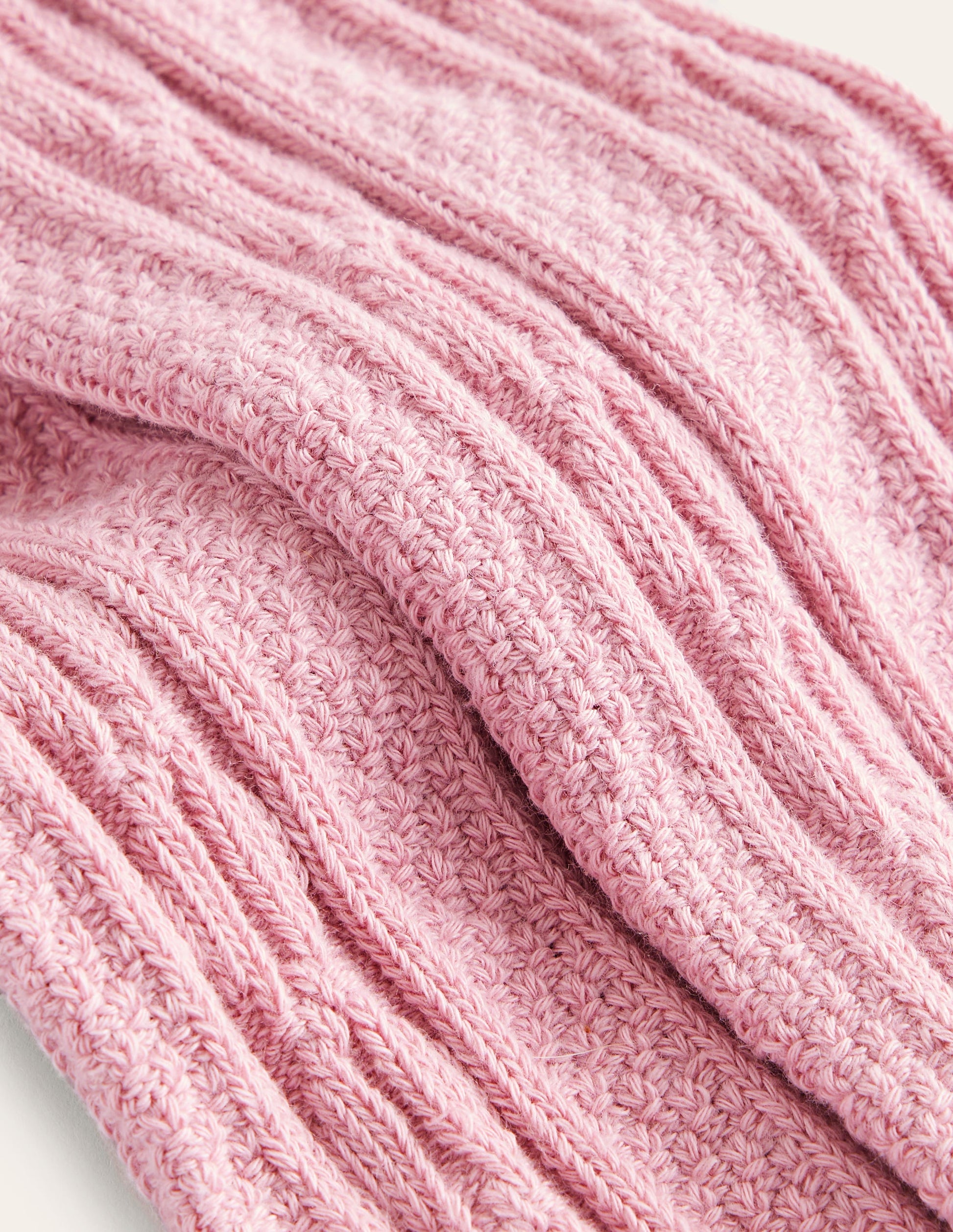 Cable Footless Tights-Vintage Pink-3