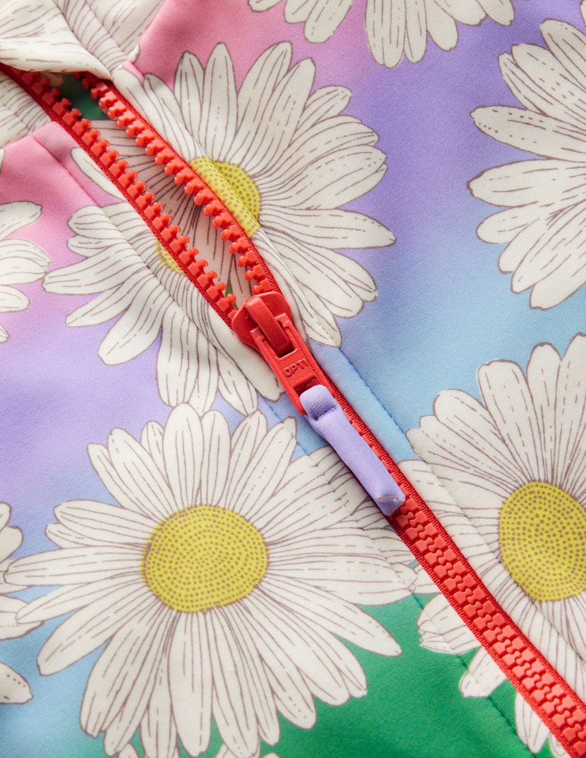 Short-sleeved Swimsuit-Multi Ombre Daisy-3
