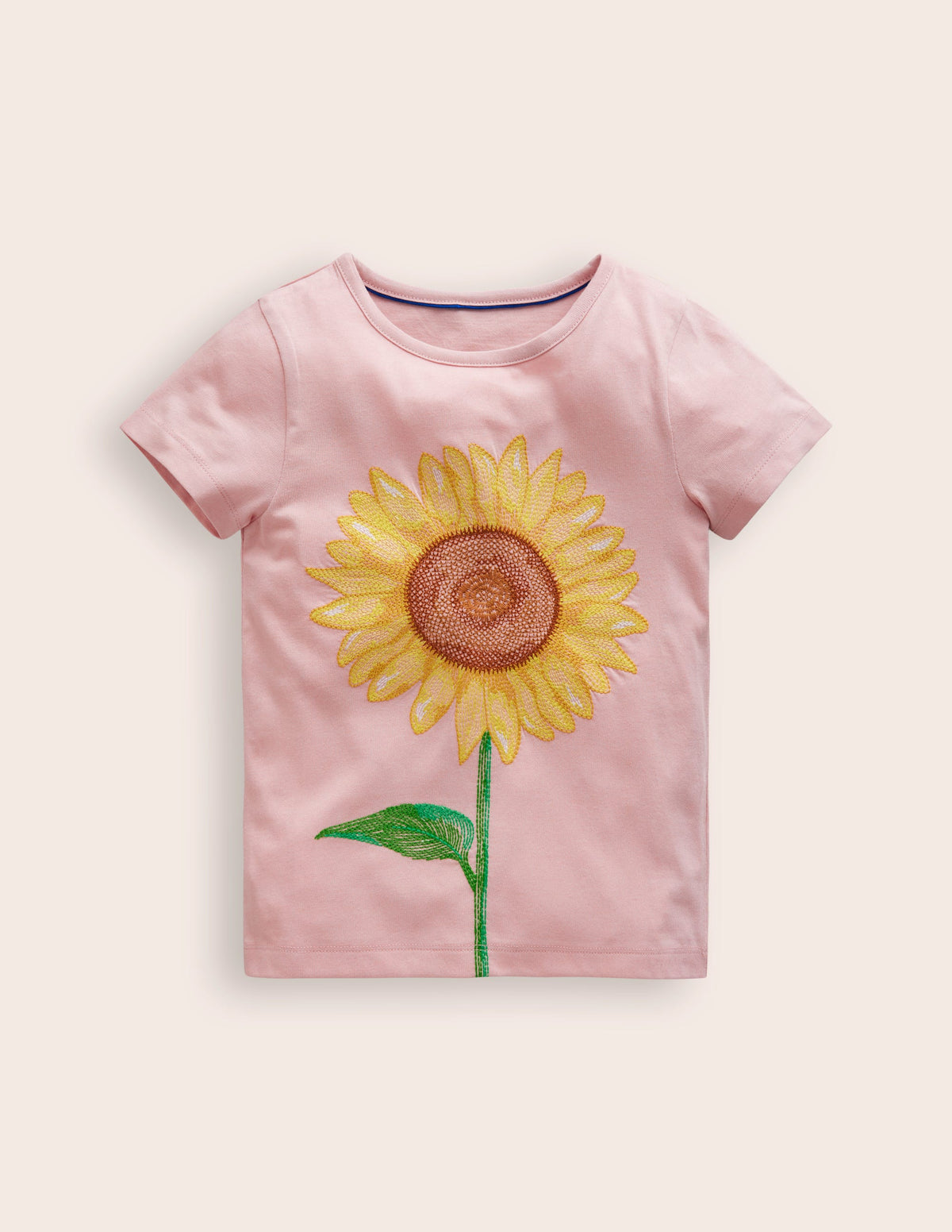 Superstitch Logo T-Shirt-Ballet Pink Sunflower-1
