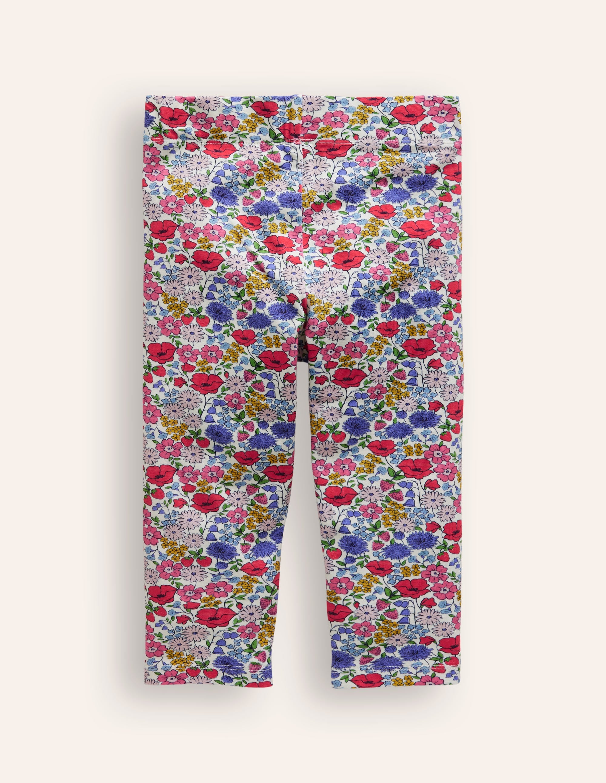Fun Cropped Leggings-Multi Flowerbed - Image 2