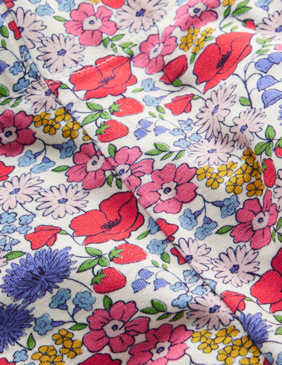Fun Cropped Leggings-Multi Flowerbed - Image 3