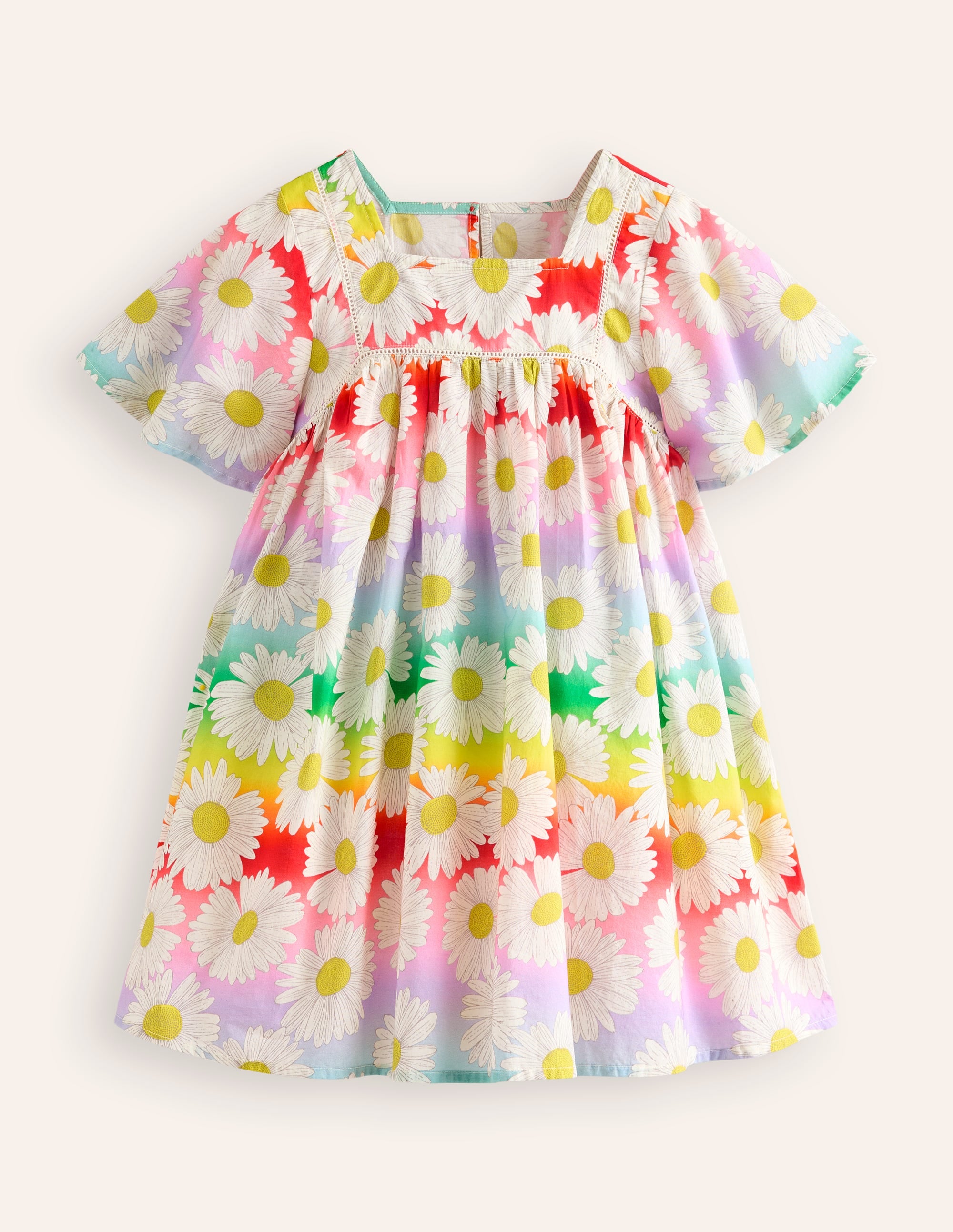 Lightweight Vacation Dress-Multi Ombre Daisy - Image 1