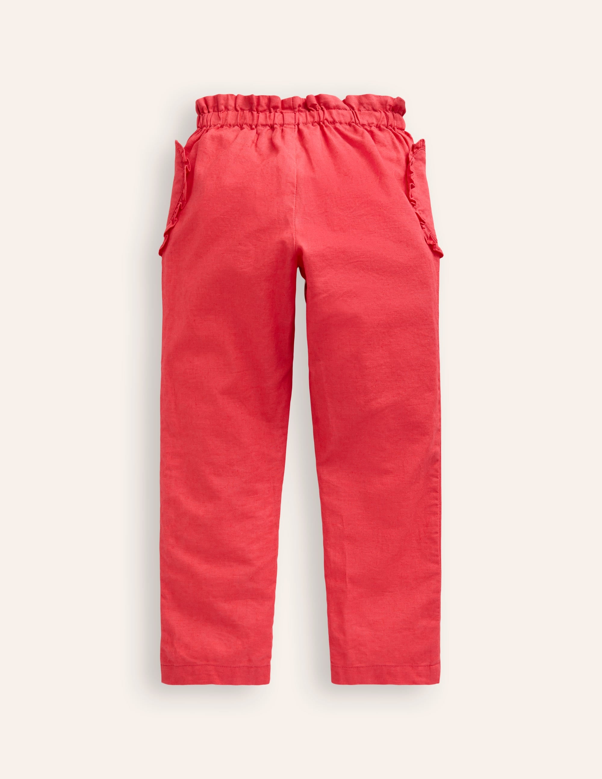 Heart Pocket Pull On Pants-Jam Red - Image 2