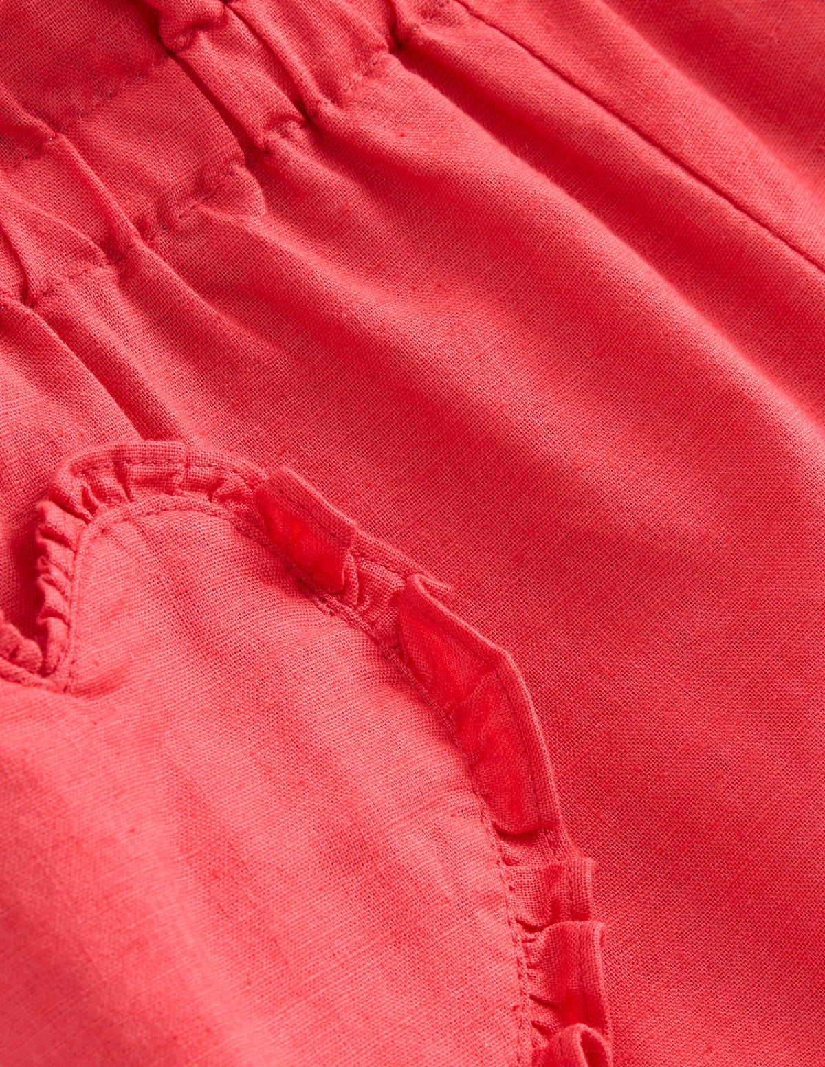 Heart Pocket Pull On Pants-Jam Red - Image 3