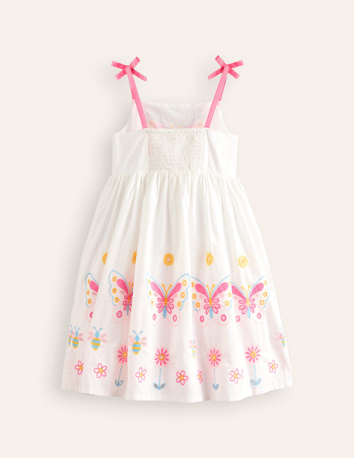 Broderie Butterflies Dress-Vanilla Pod Ivory - Image 2