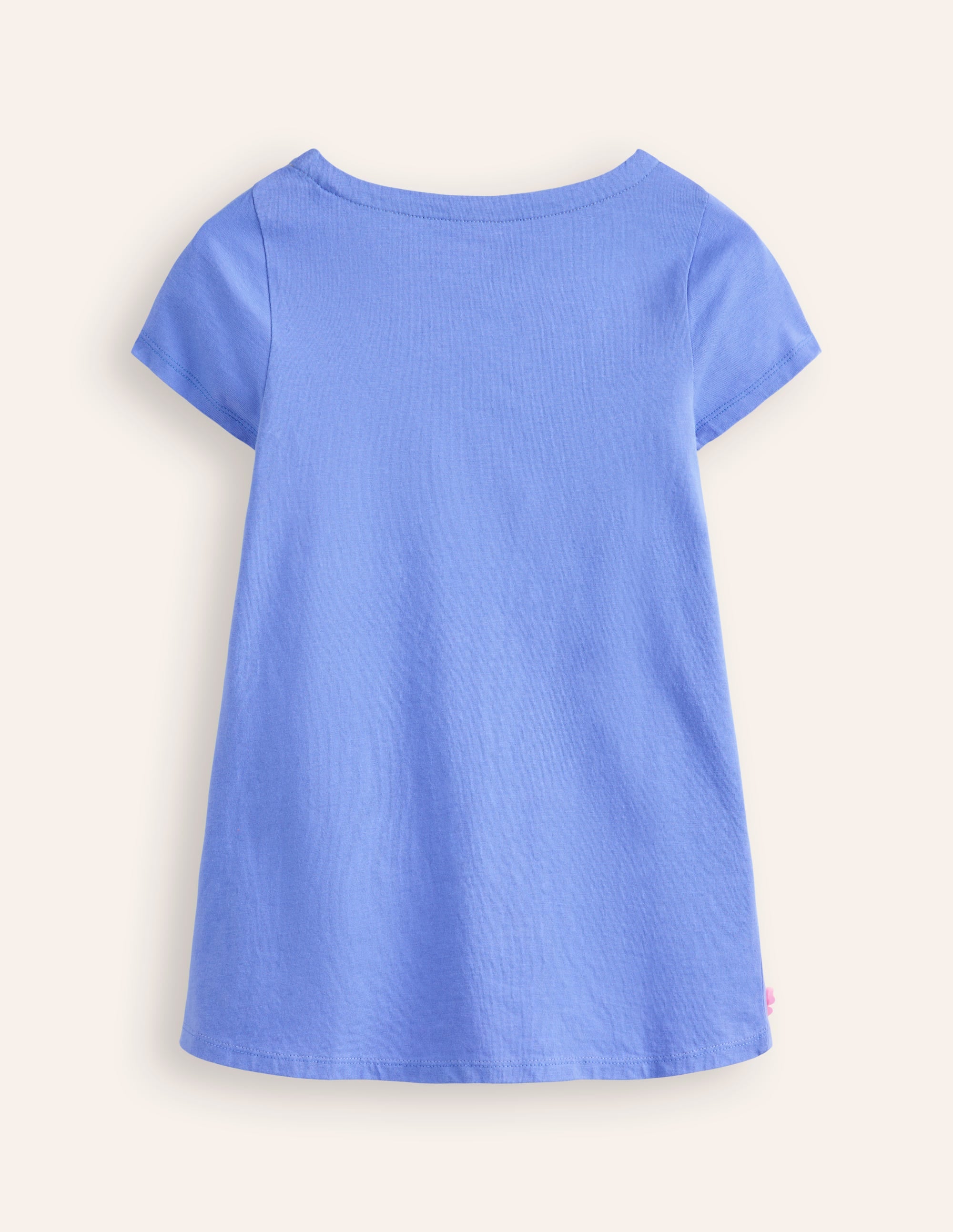 Short Sleeve Appliqué Tunic-Surf Blue Bunny - Image 2