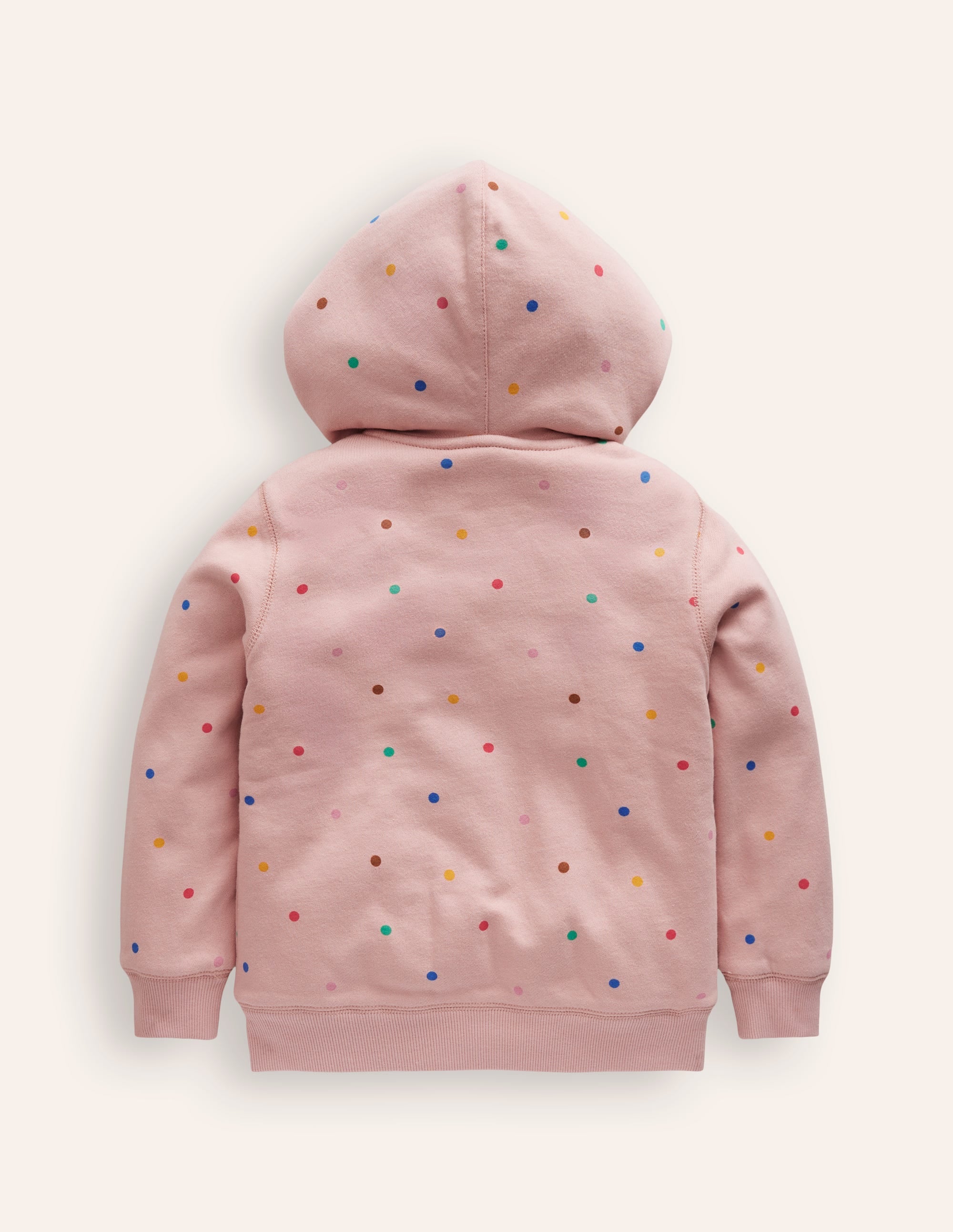 Shaggy-lined Hoodie-Provence Dusty Pink Multi Spot - Image 2