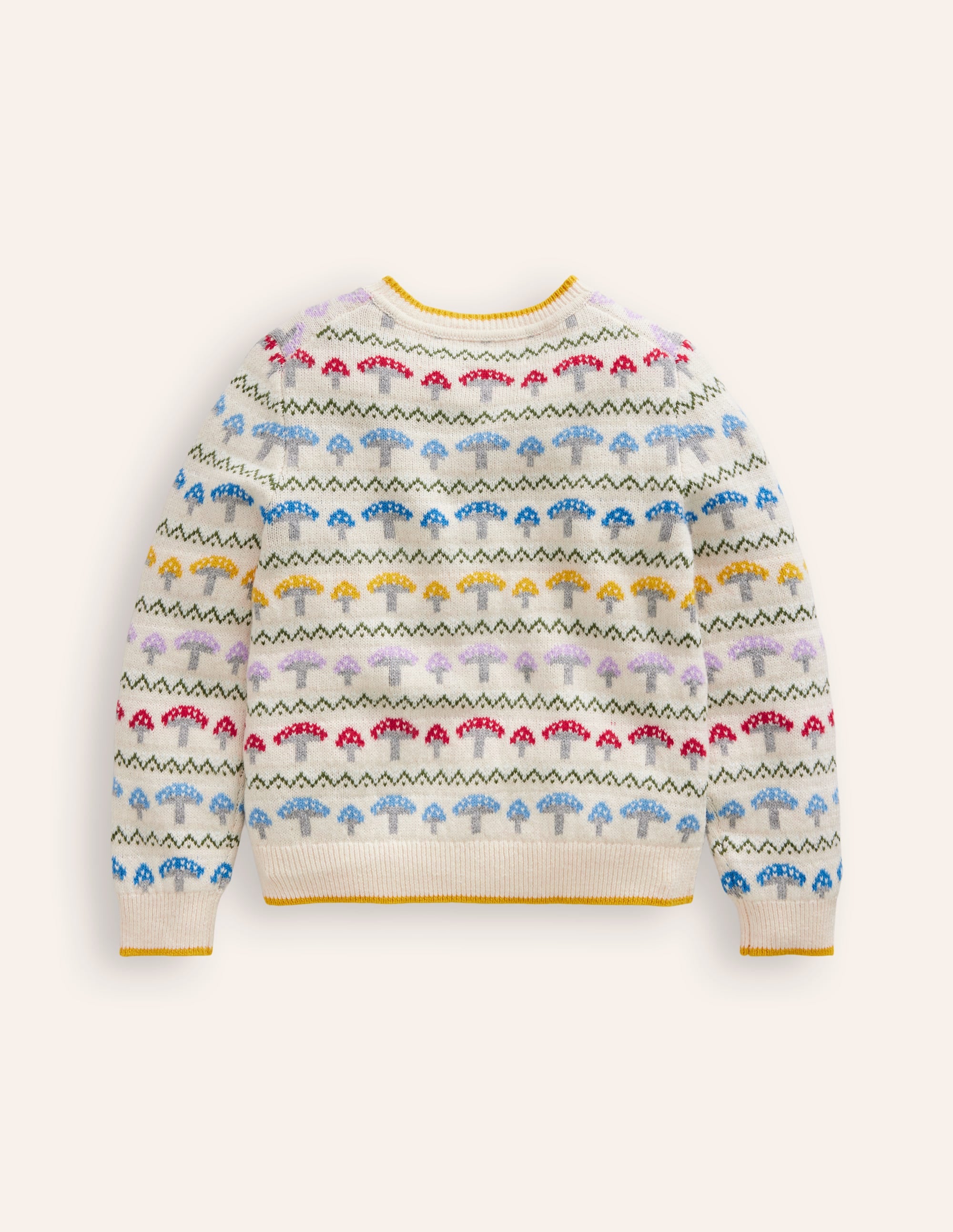 Edie Fair Isle Cardigan-Ecru Toadstool Fair Isle - Image 2