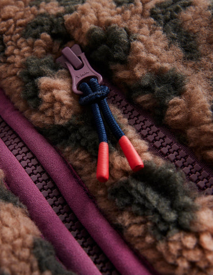 2-in-1 Borg Jacket-Leopard/ Aster Purple-3