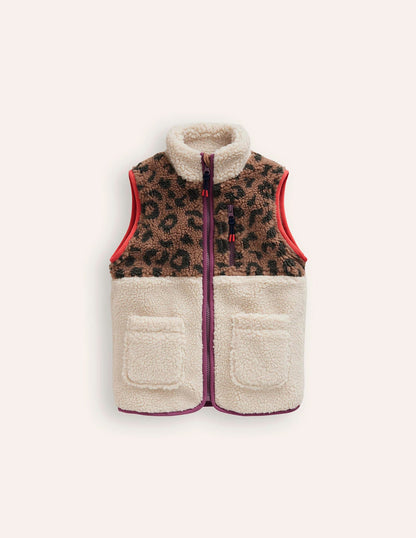 2-in-1 Borg Jacket-Leopard/ Aster Purple-5