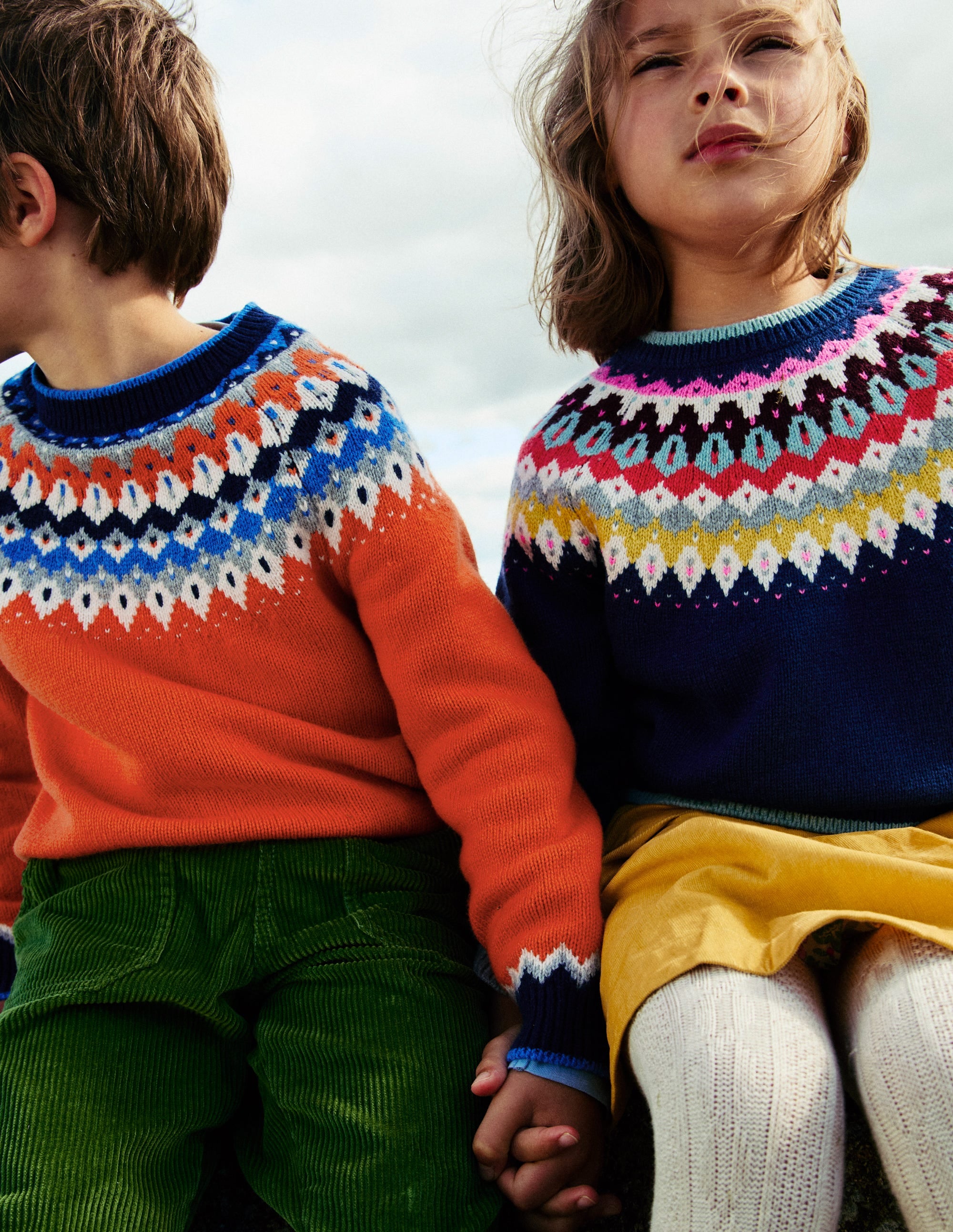 Eleanor Fair Isle Jumper-Sapphire Blue - Image 8
