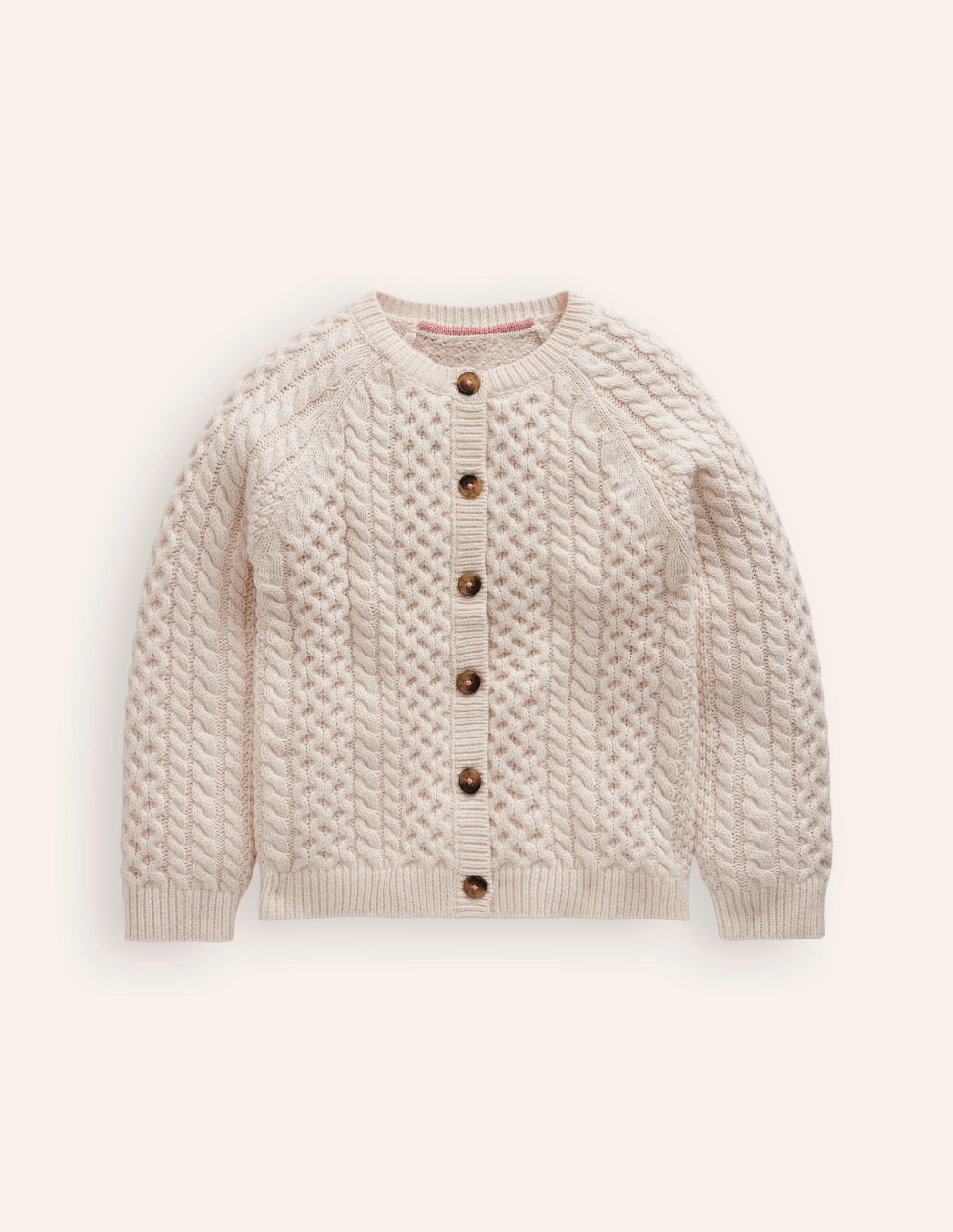 Heritage Cable Cardigan-Ecru - Image 1