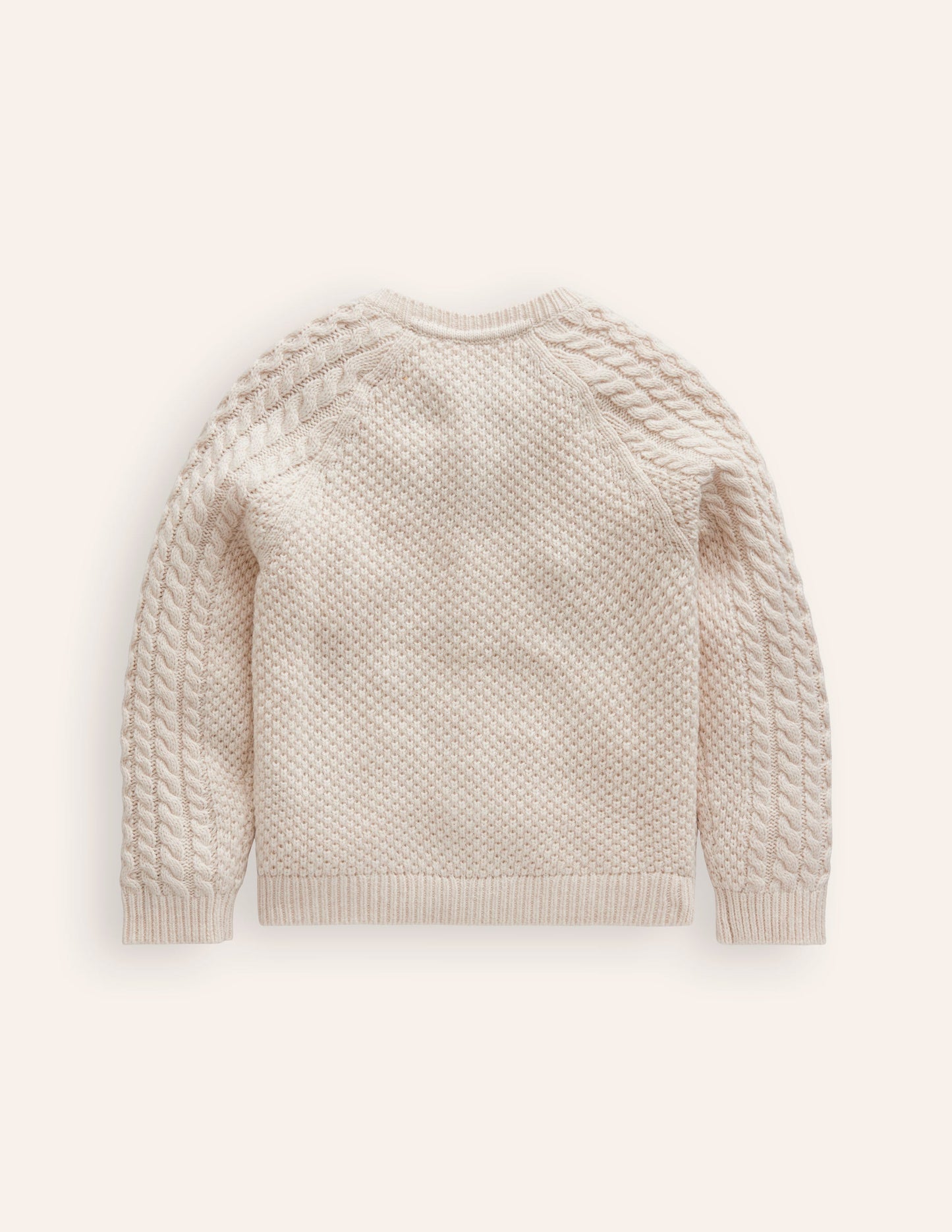 Heritage Cable Cardigan-Ecru