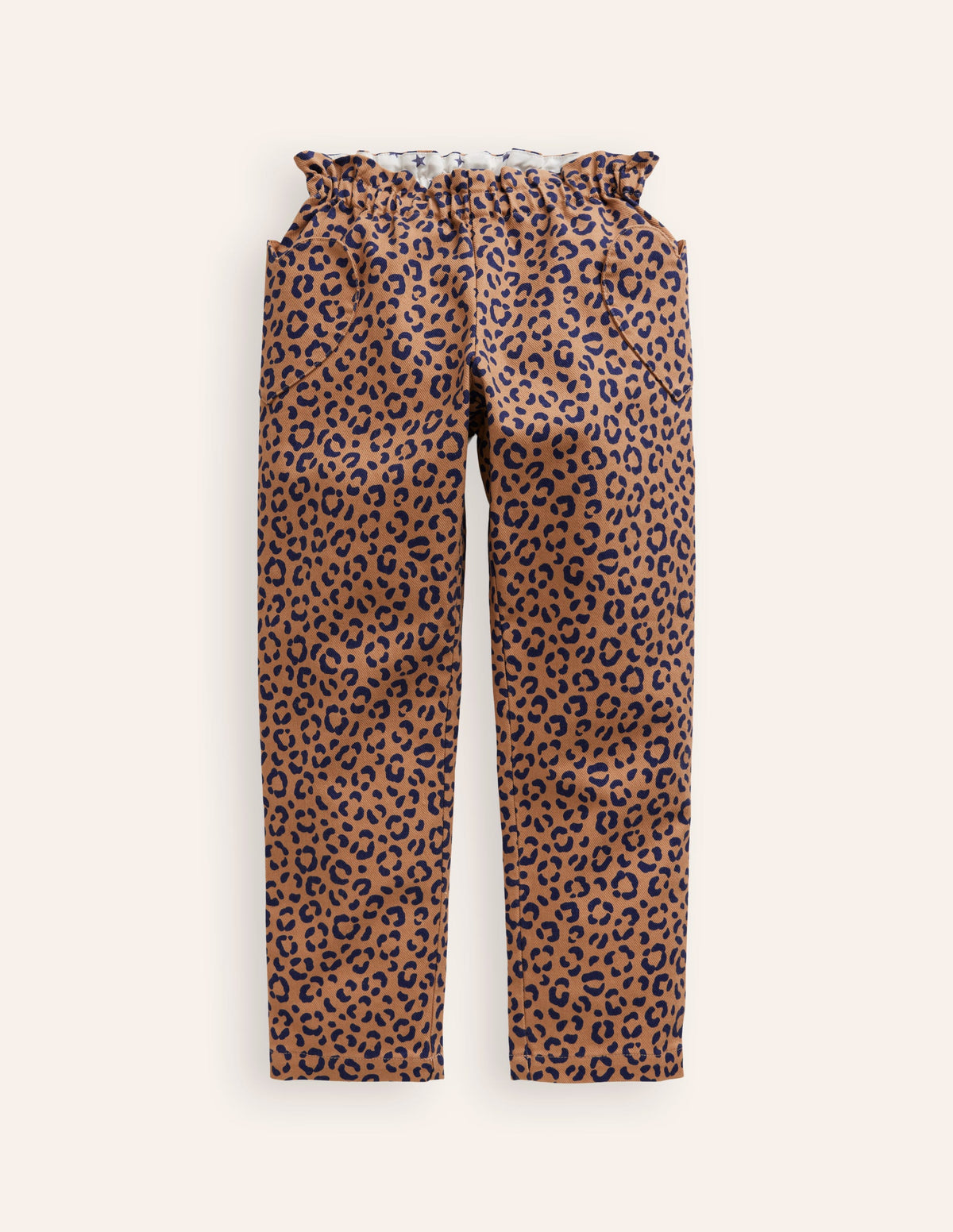 Heart Pocket Pull On Pants-Leopard - Image 5