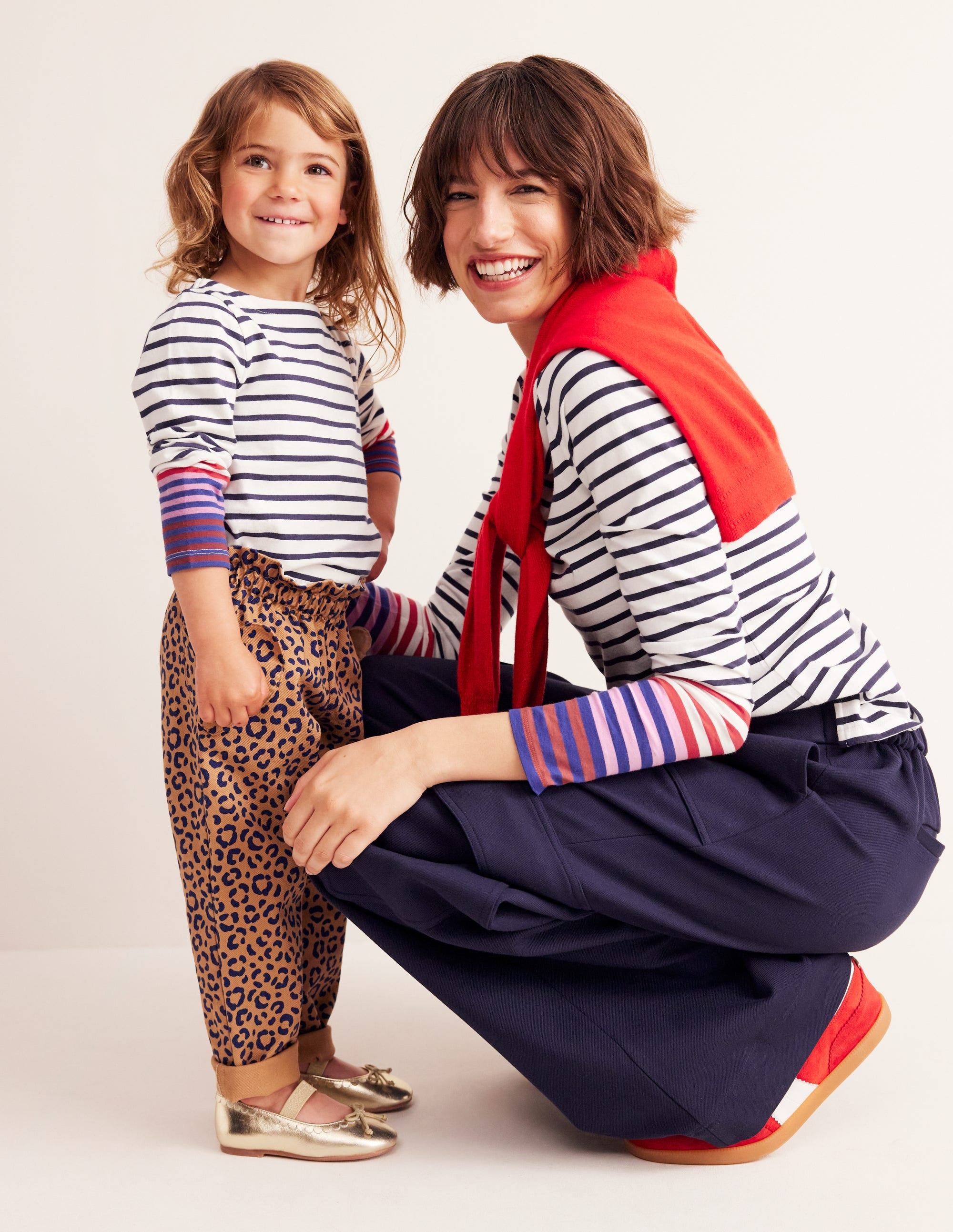 Heart Pocket Pull On Pants-Leopard - Image 1