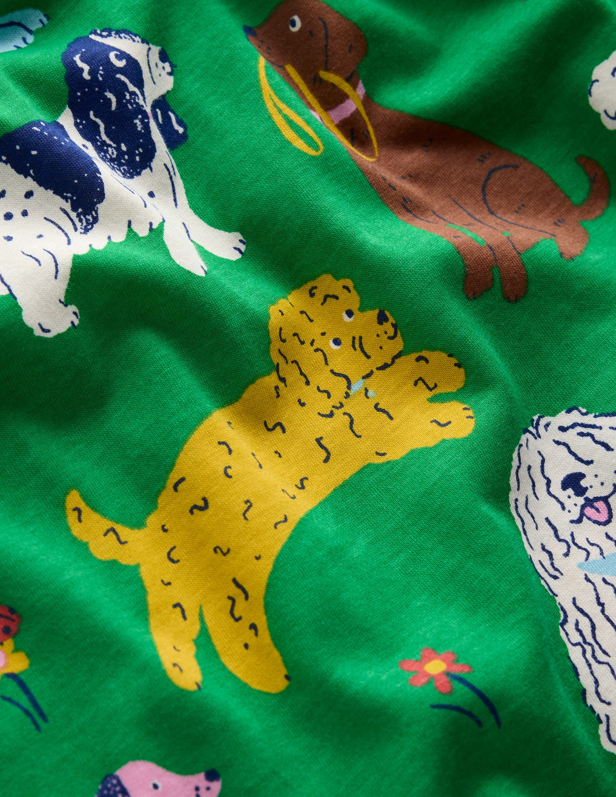 Long-Sleeved Fun Jersey Dress-Green Park Play Pets - Image 6