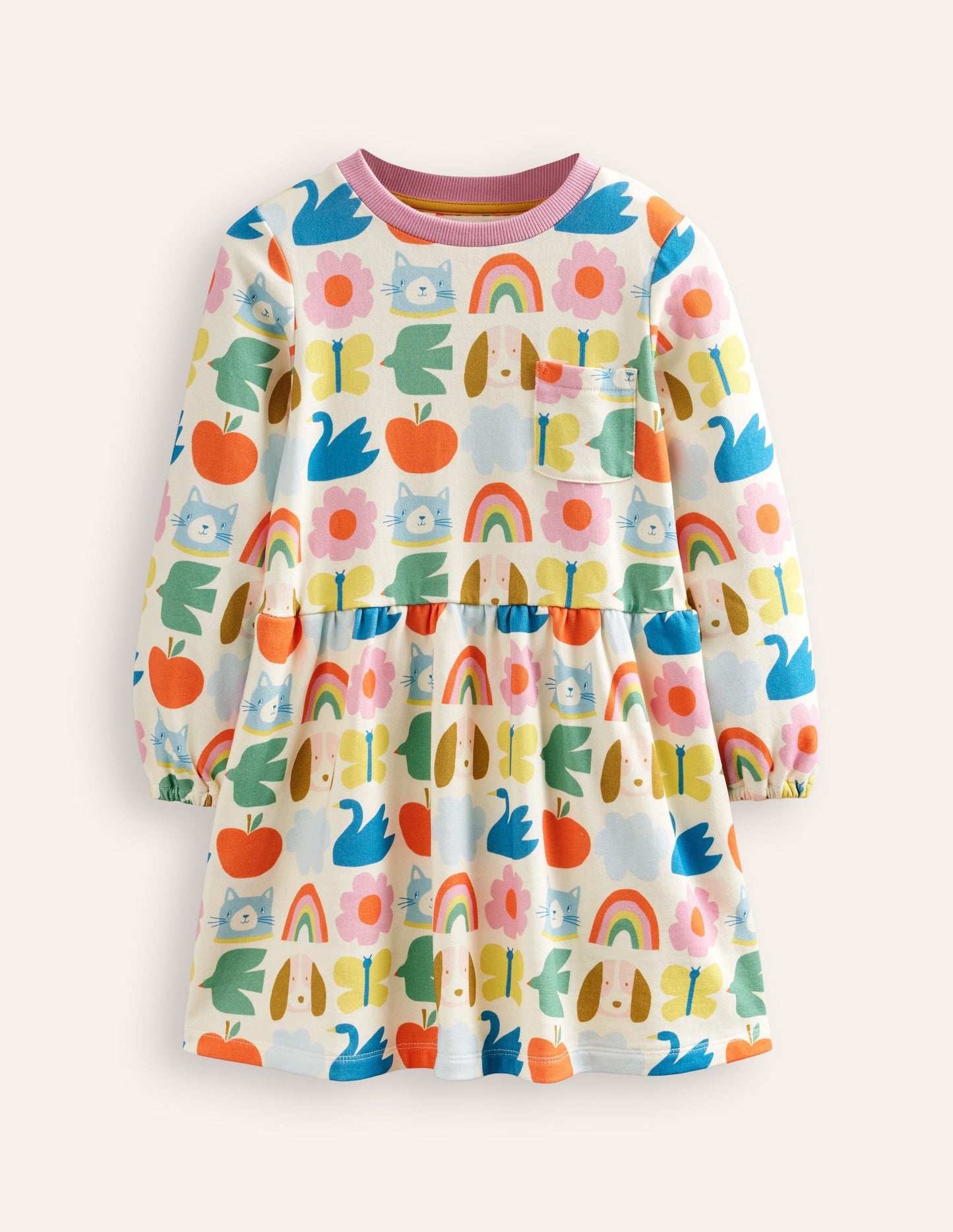 Loopback Sweatshirt Dress-Multi Park Life