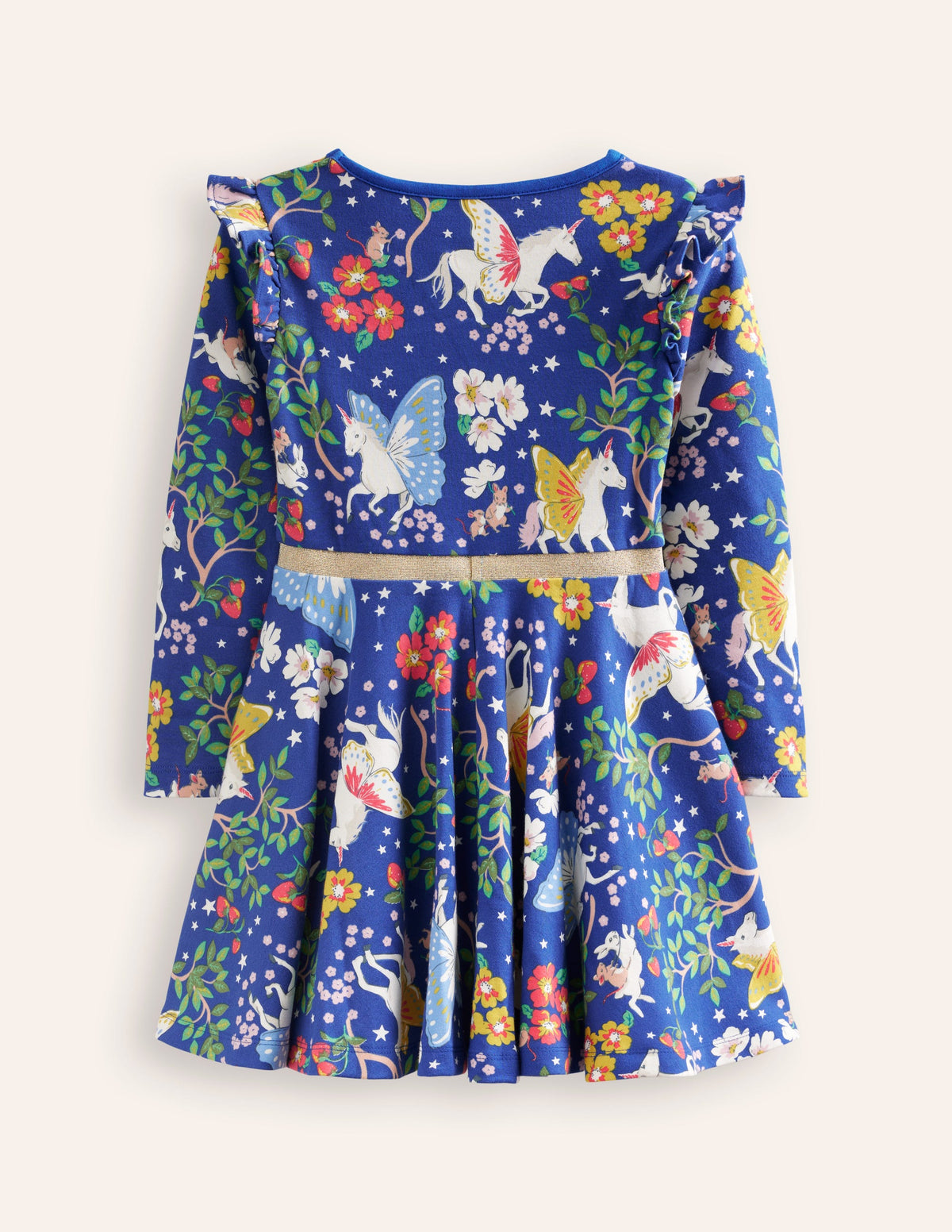 Mabel Twirly Ballerina Dress-Blue Enchanted Unicorn - Image 2