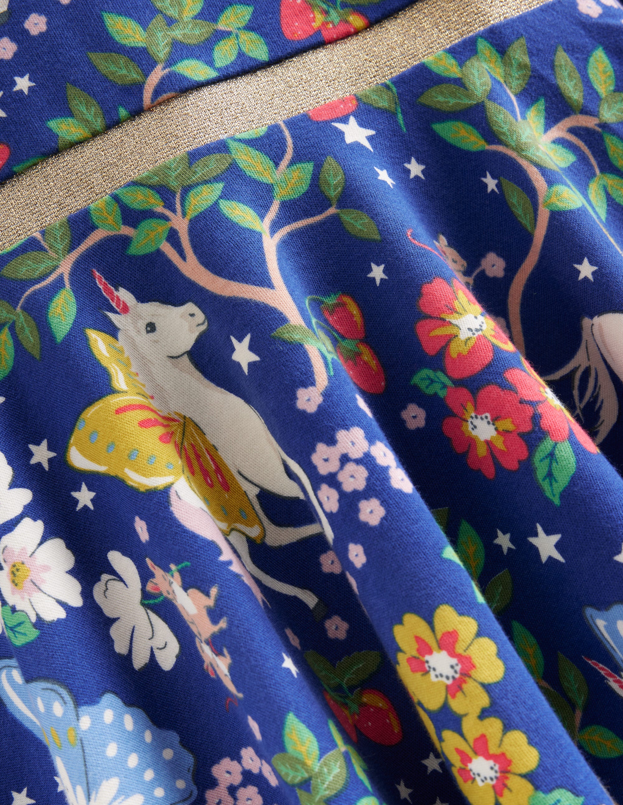 Mabel Twirly Ballerina Dress-Blue Enchanted Unicorn - Image 3