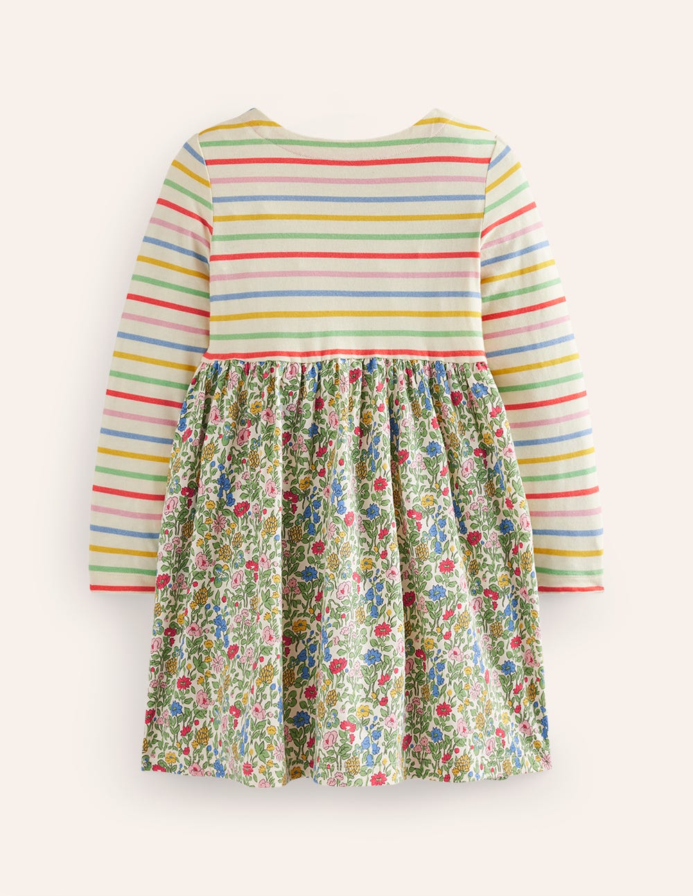Hotchpotch Jersey Dress-Multi Meadow Floral - Image 2